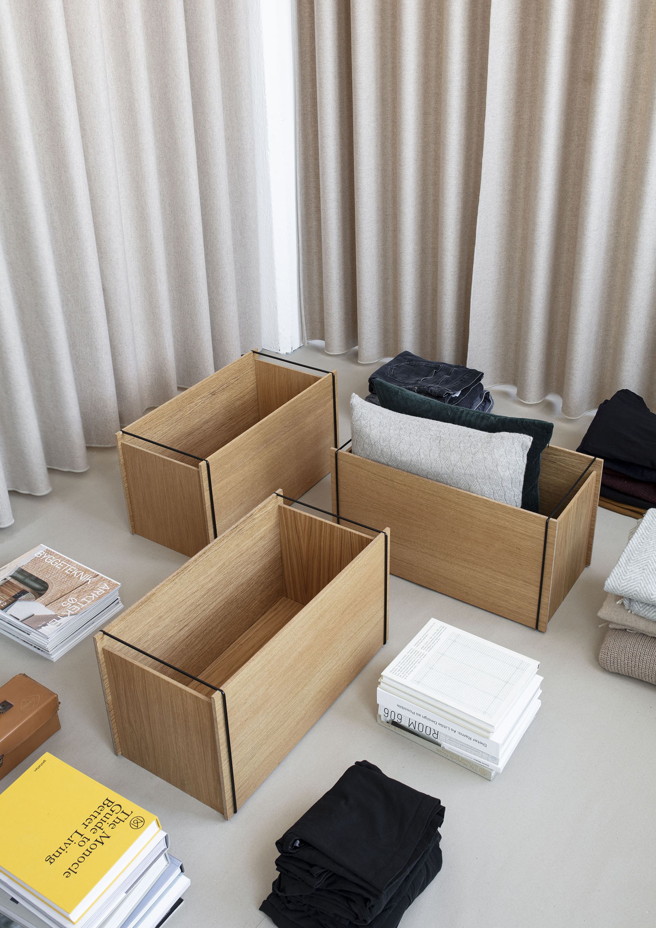 Moebe - Boxes - Storage box - Oak / White