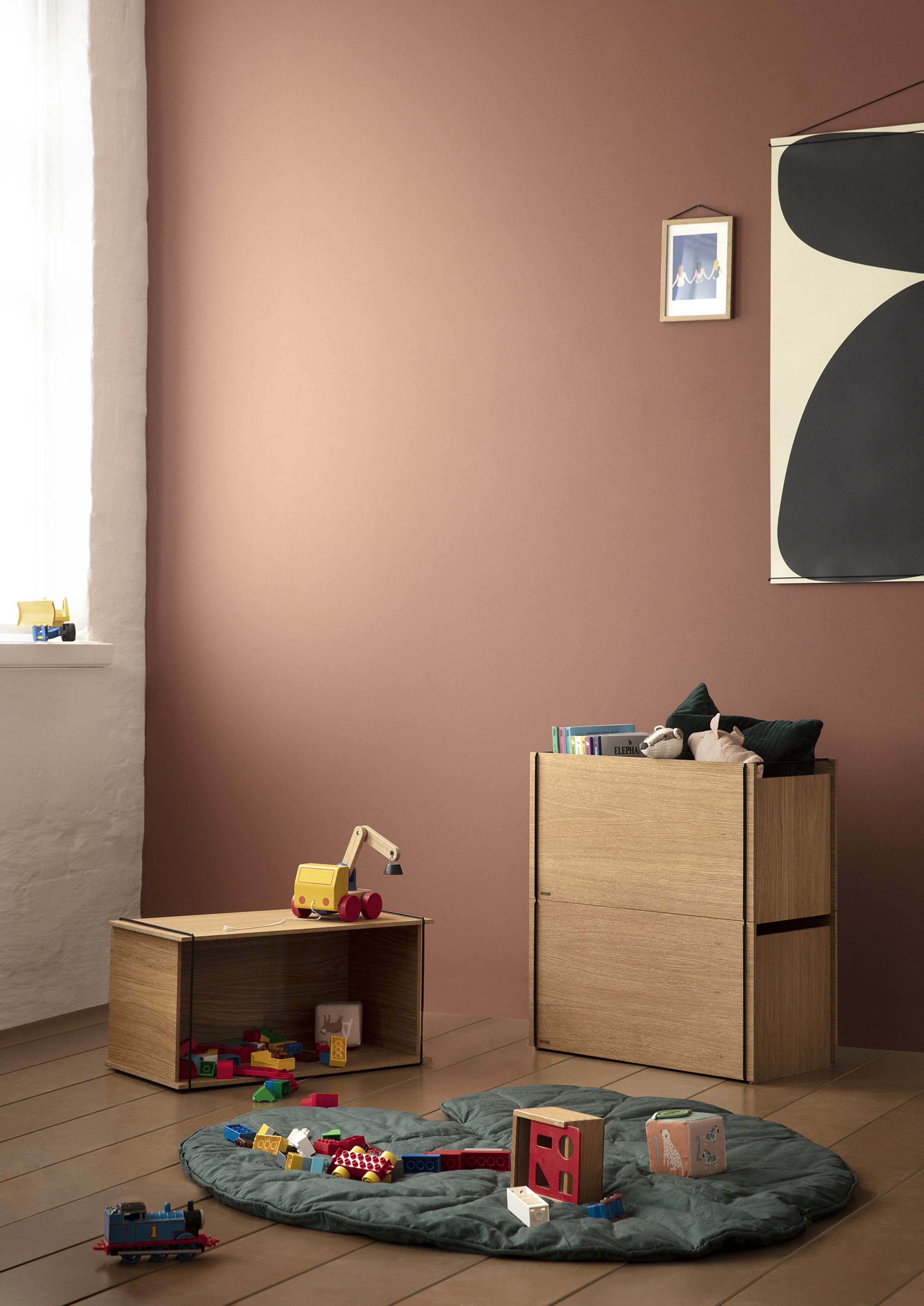 Moebe - Boxes - Storage box - Oak / White