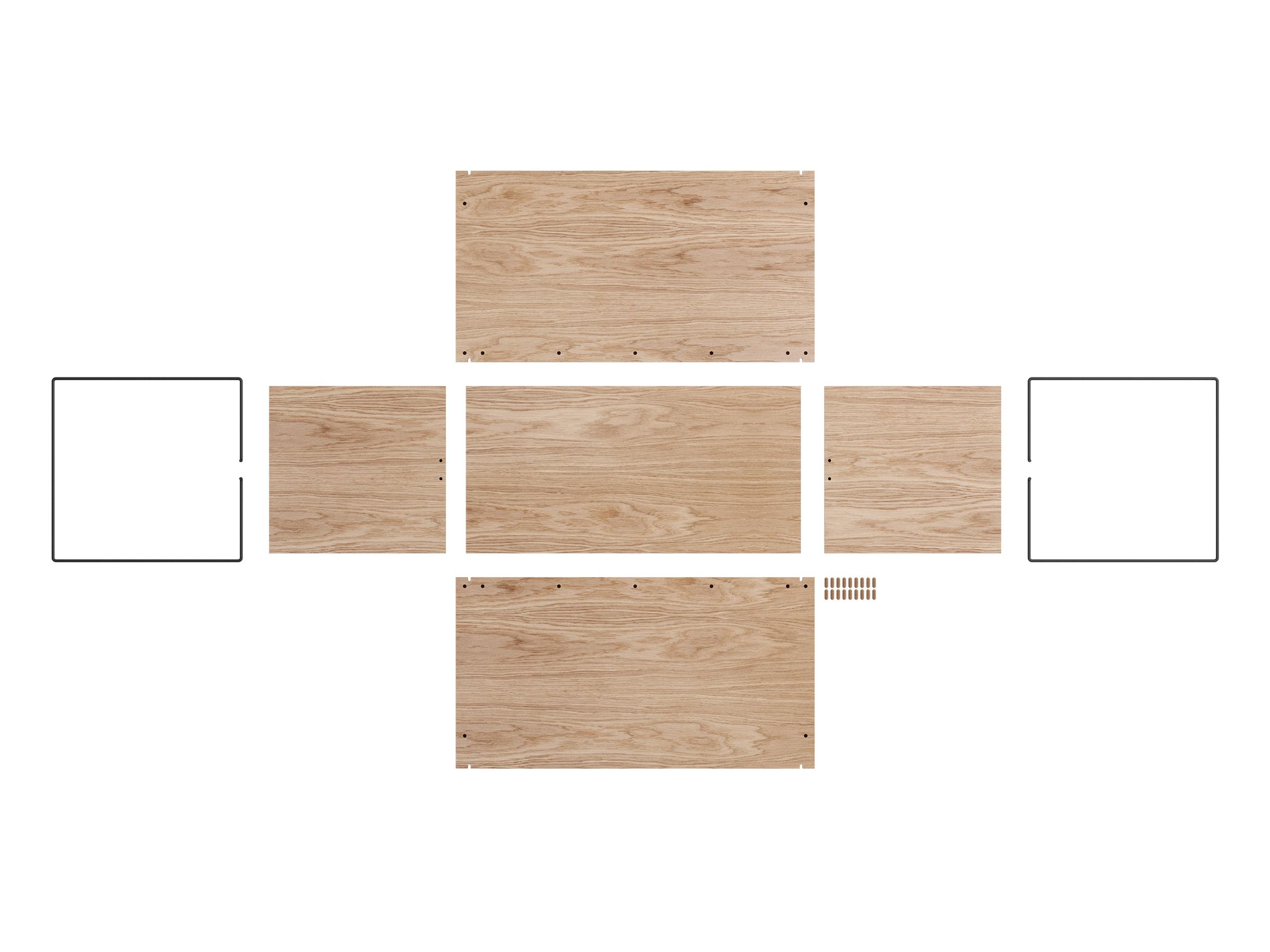 Moebe - Boxes - Storage box - Oak / Black