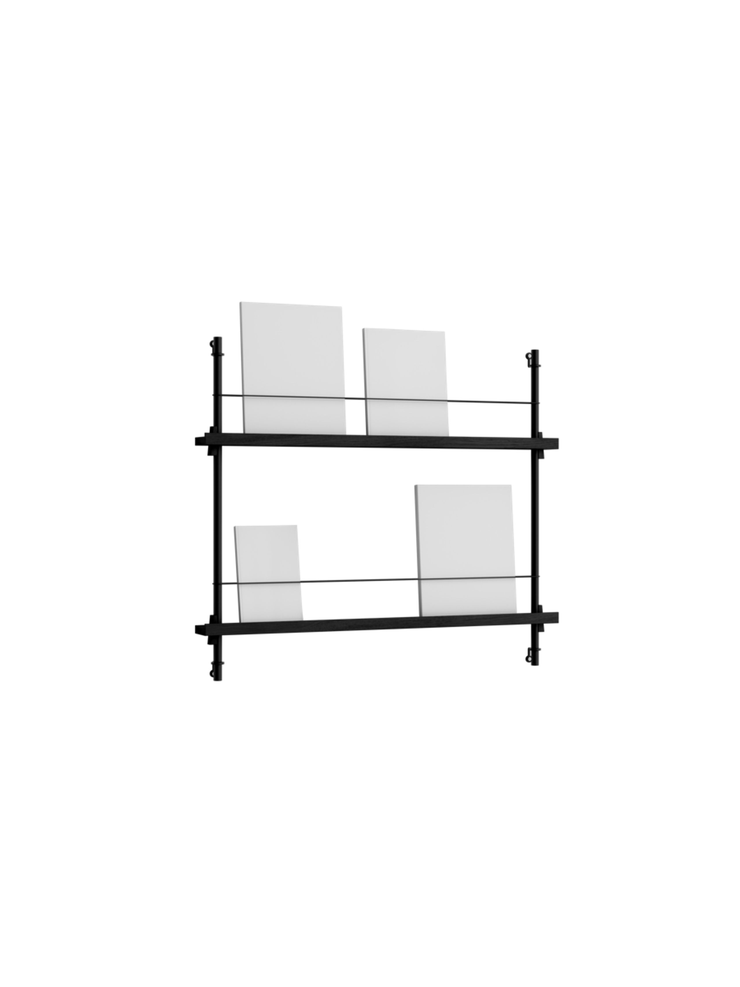 MOEBE - Magasinholder - Magazine Shelf - MS.65.1 - Black/Black