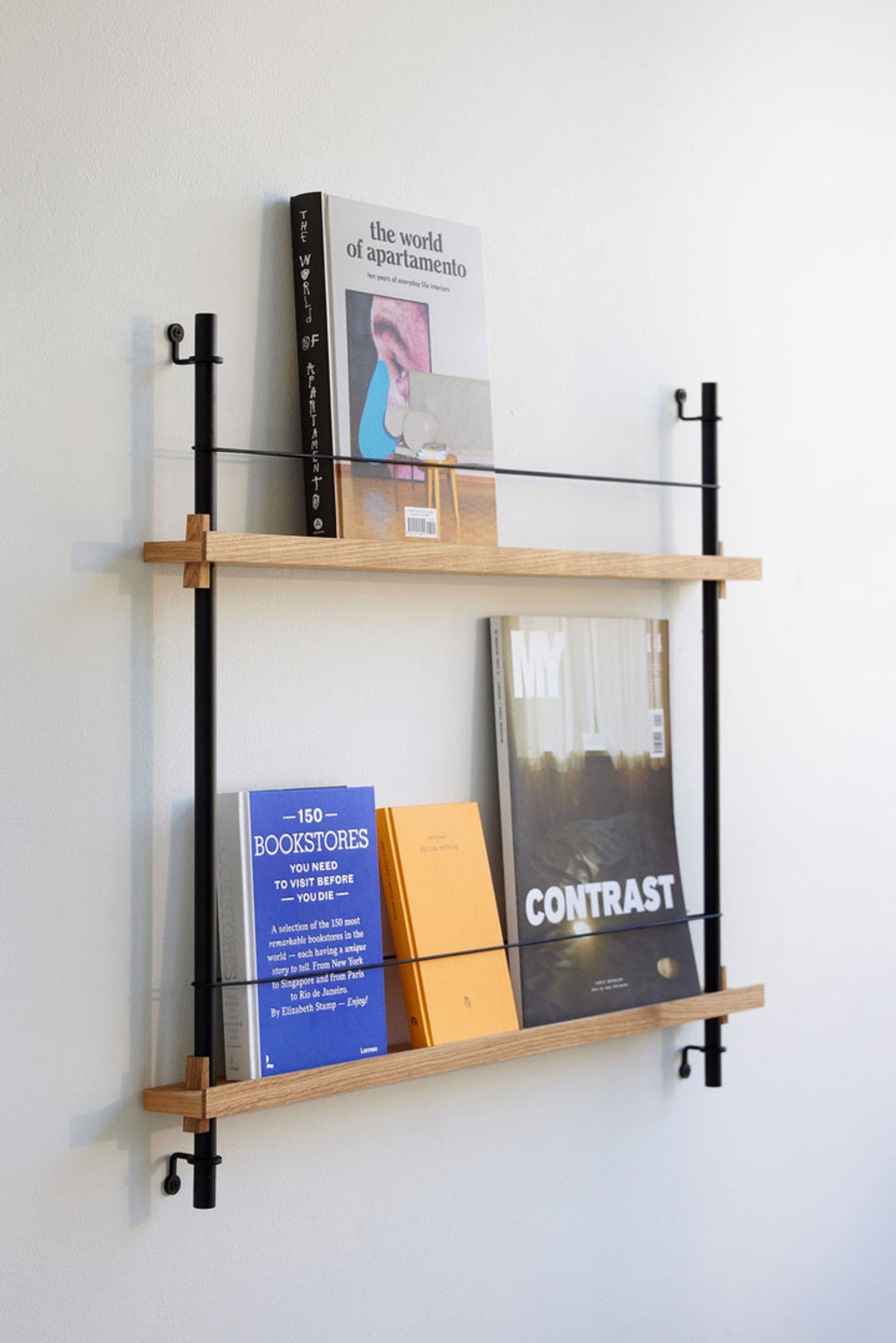 MOEBE - Zeitschriftenhalter - Magazine Shelf - - Oak/Deep Blue