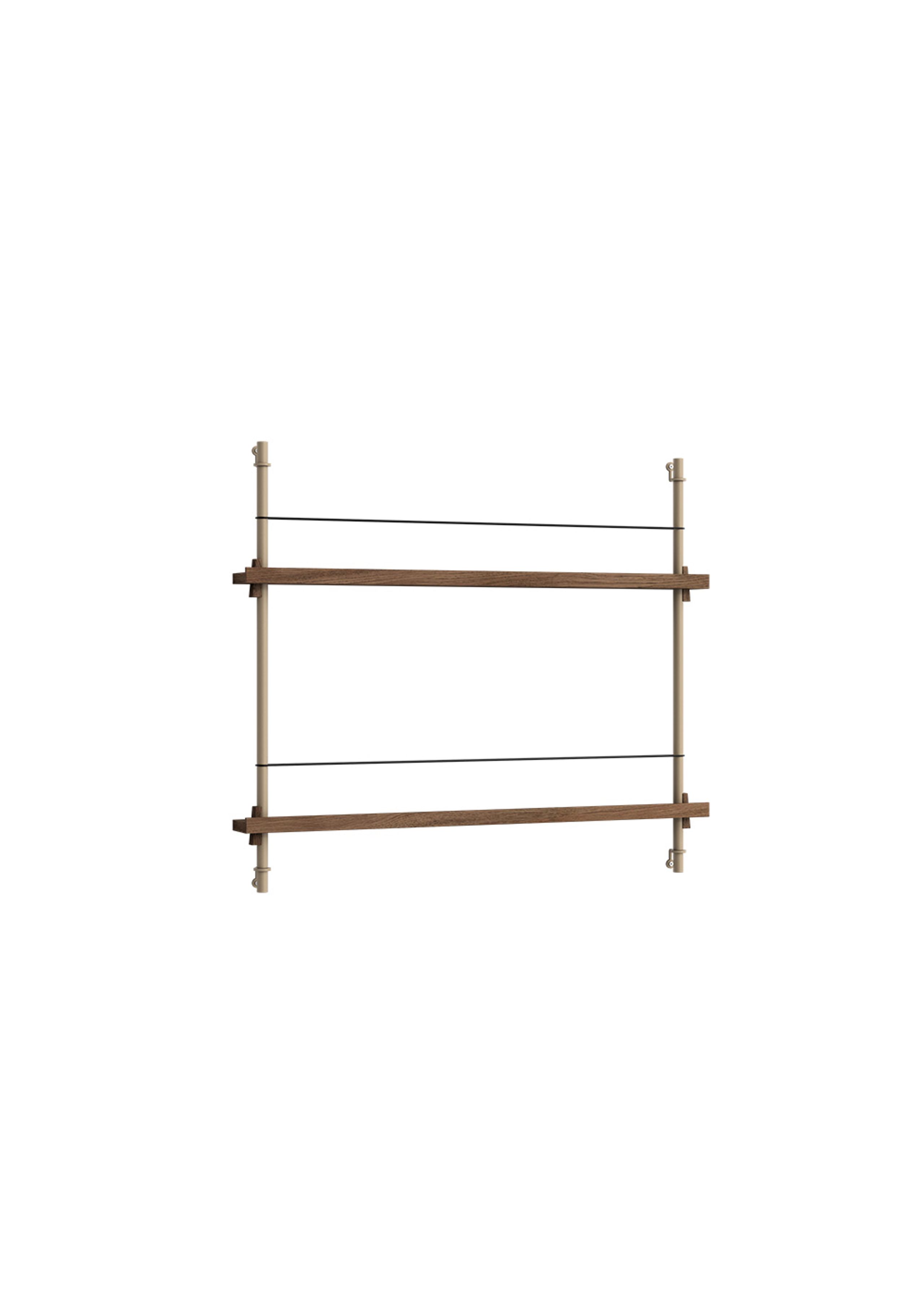 MOEBE - Držák na časopisy - Magazine Shelf - - Smoked Oak/Warm Grey