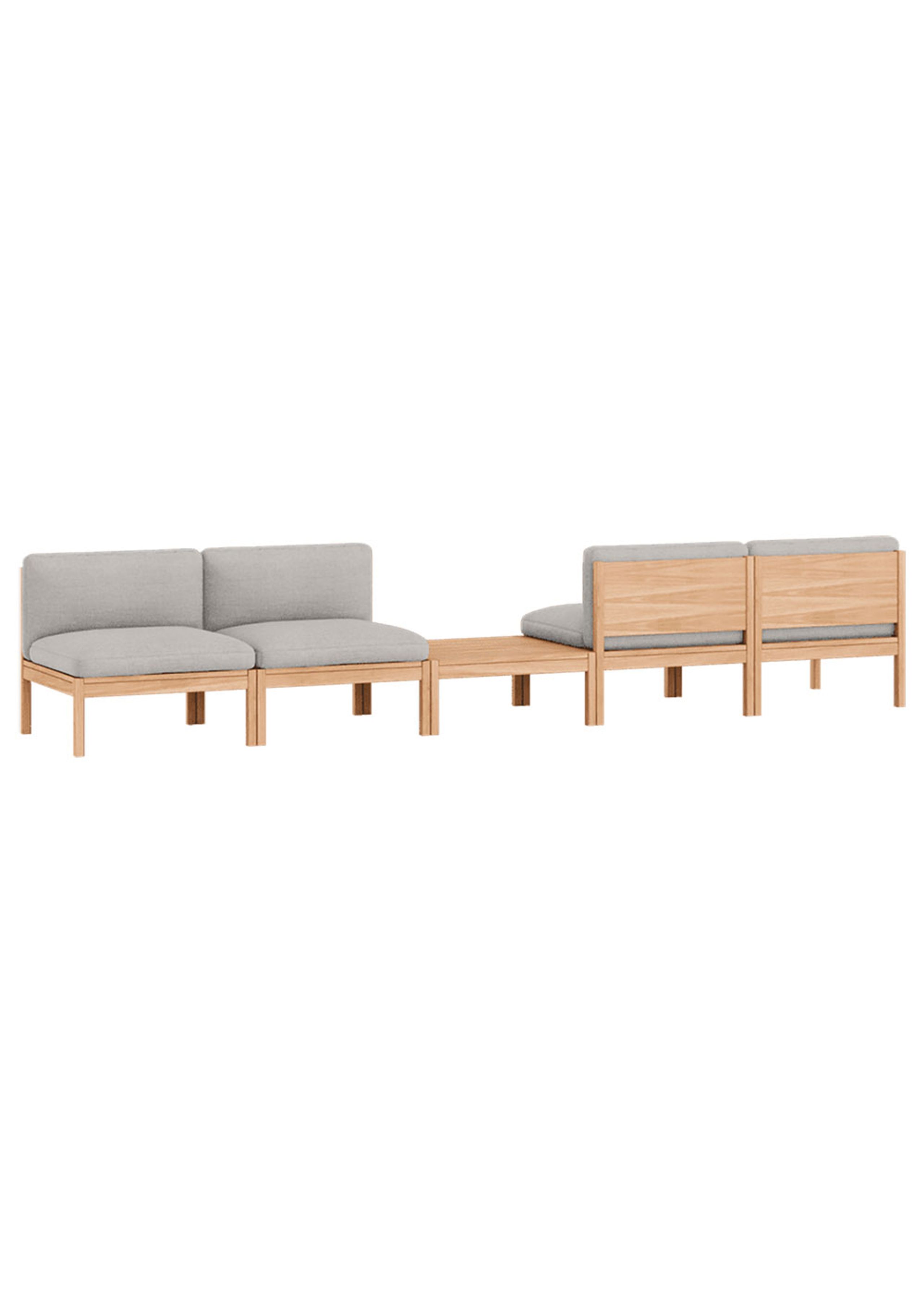 MOEBE - Modulsofa - Mixed Combination B - The MOEBE Modular Sofa - Autumn 101 / Oak