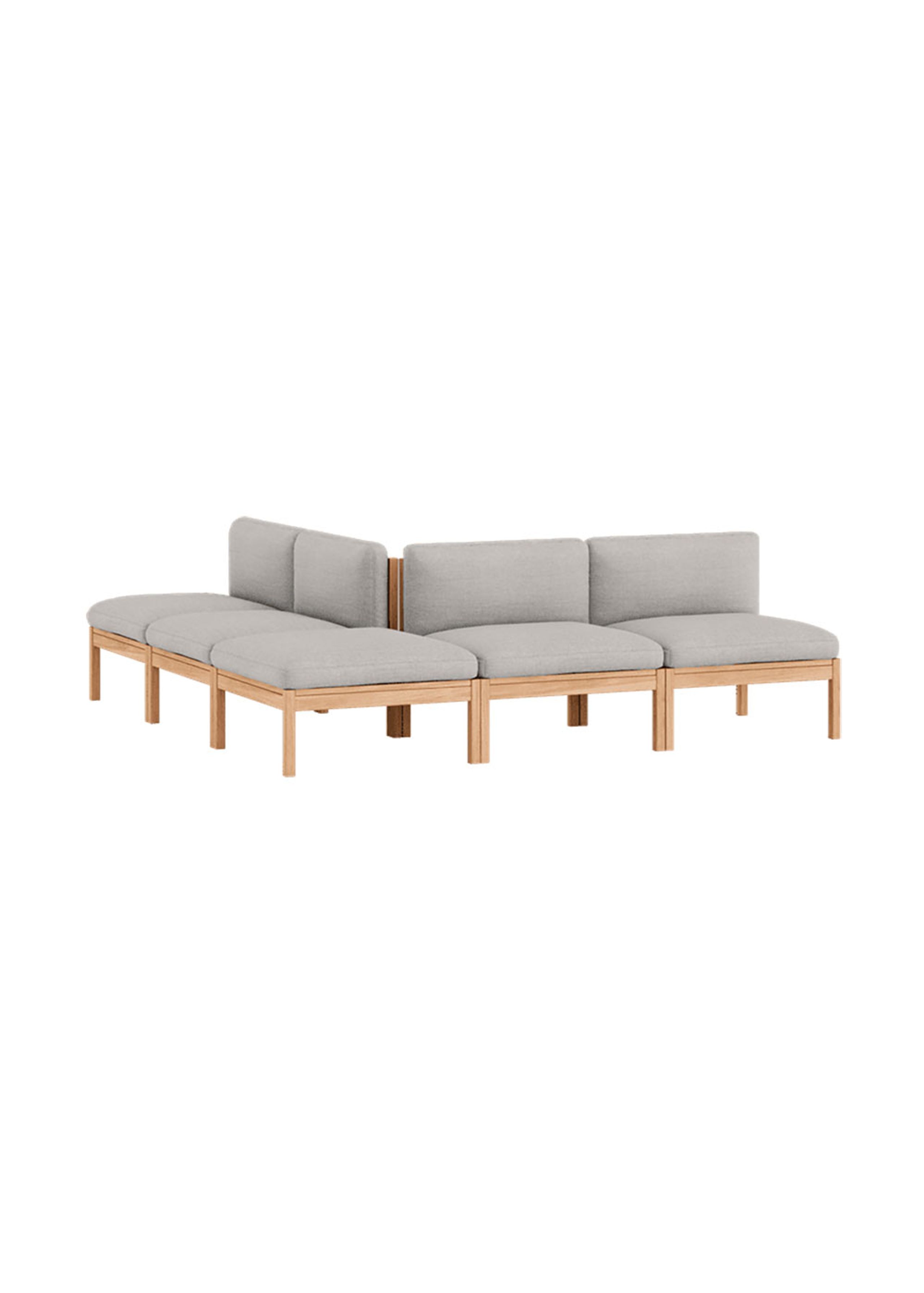 MOEBE - Modulsofa - Mixed Combination C - ​​The MOEBE Modular Sofa - Autumn 101 / Oak
