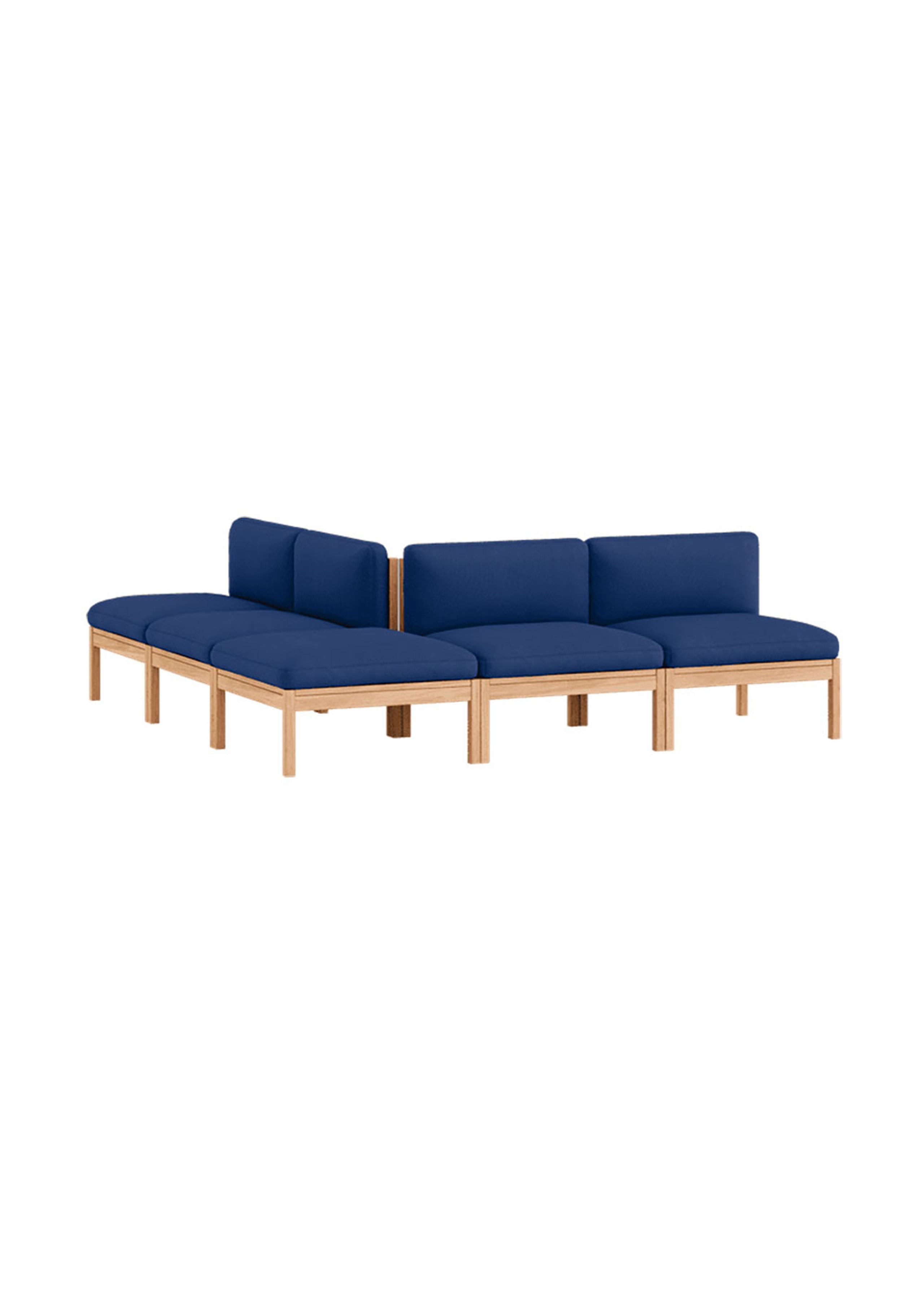 MOEBE - Modular sofa - Mixed Combination C - The MOEBE Modular Sofa - Field 763 / Oak