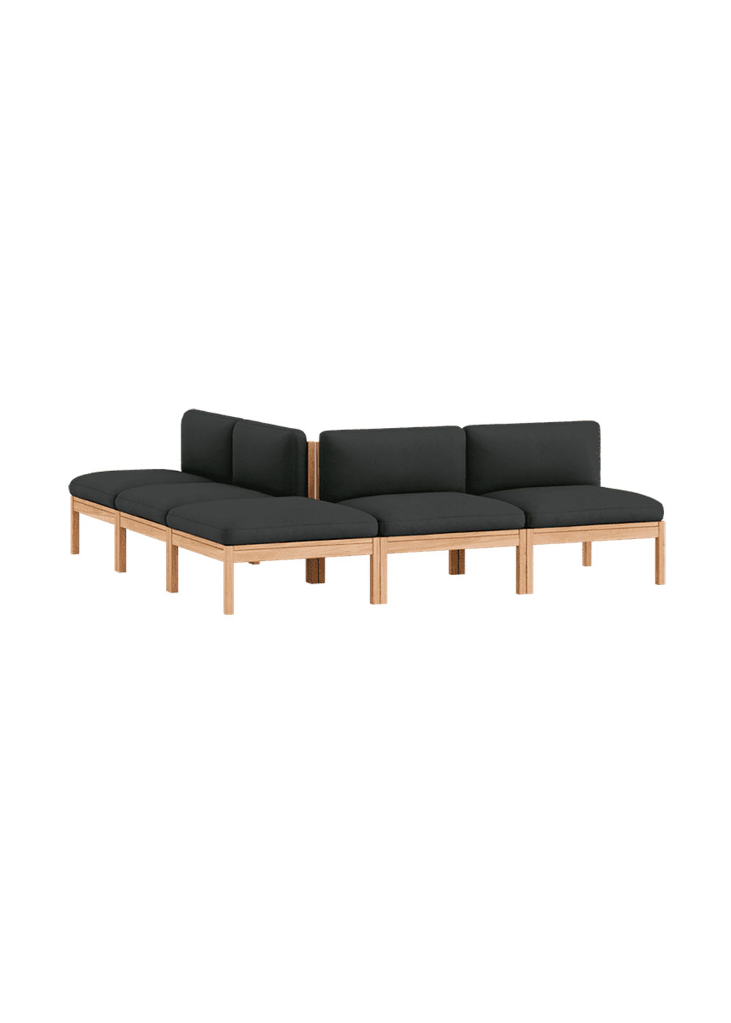 MOEBE - Sofa modułowa - Mixed Combination C - The MOEBE Modular Sofa - Field 793 / Oak