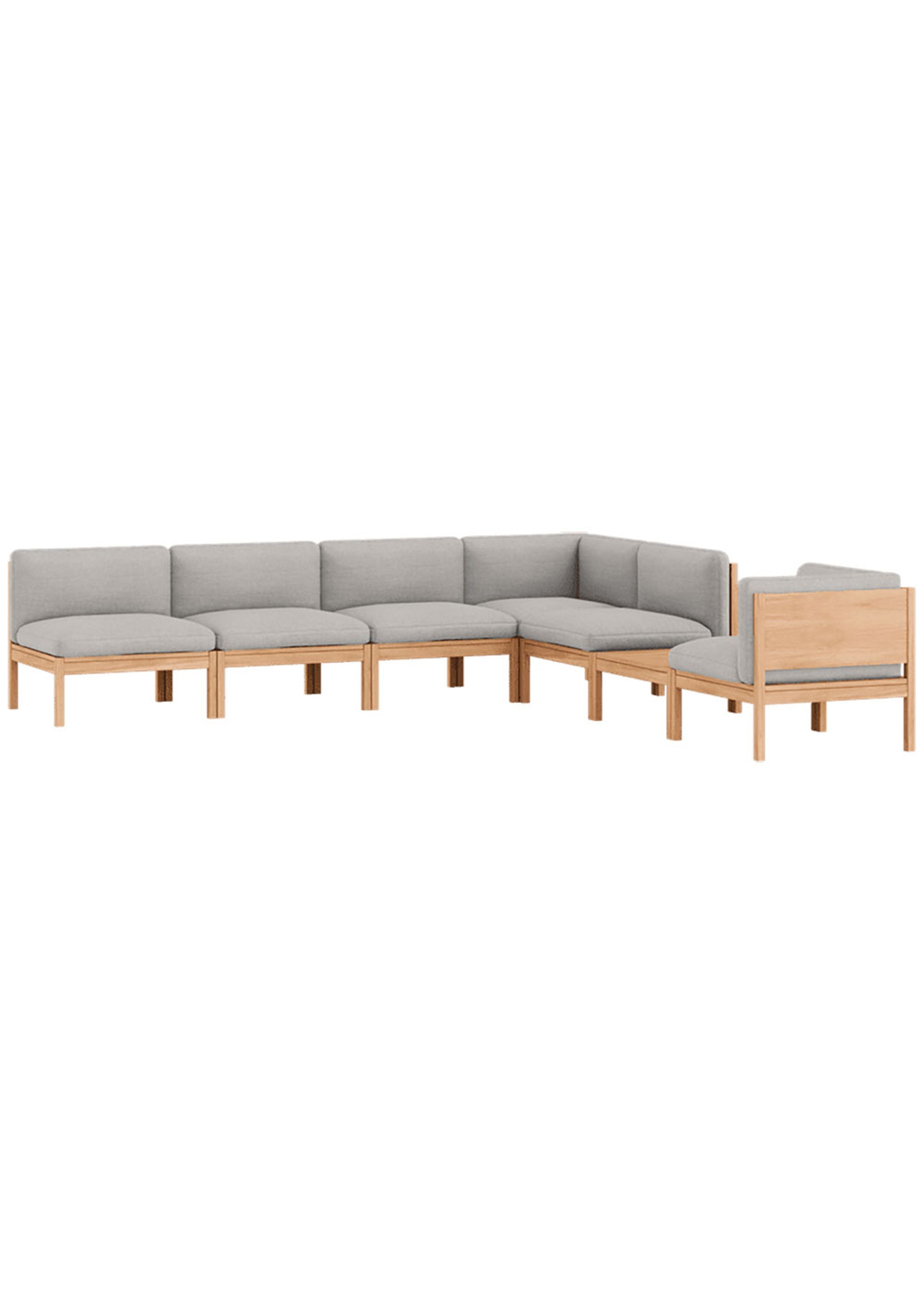 MOEBE - Modulsofa - Mixed Combination D - ​​The MOEBE Modular Sofa - Autumn 101 / Oak