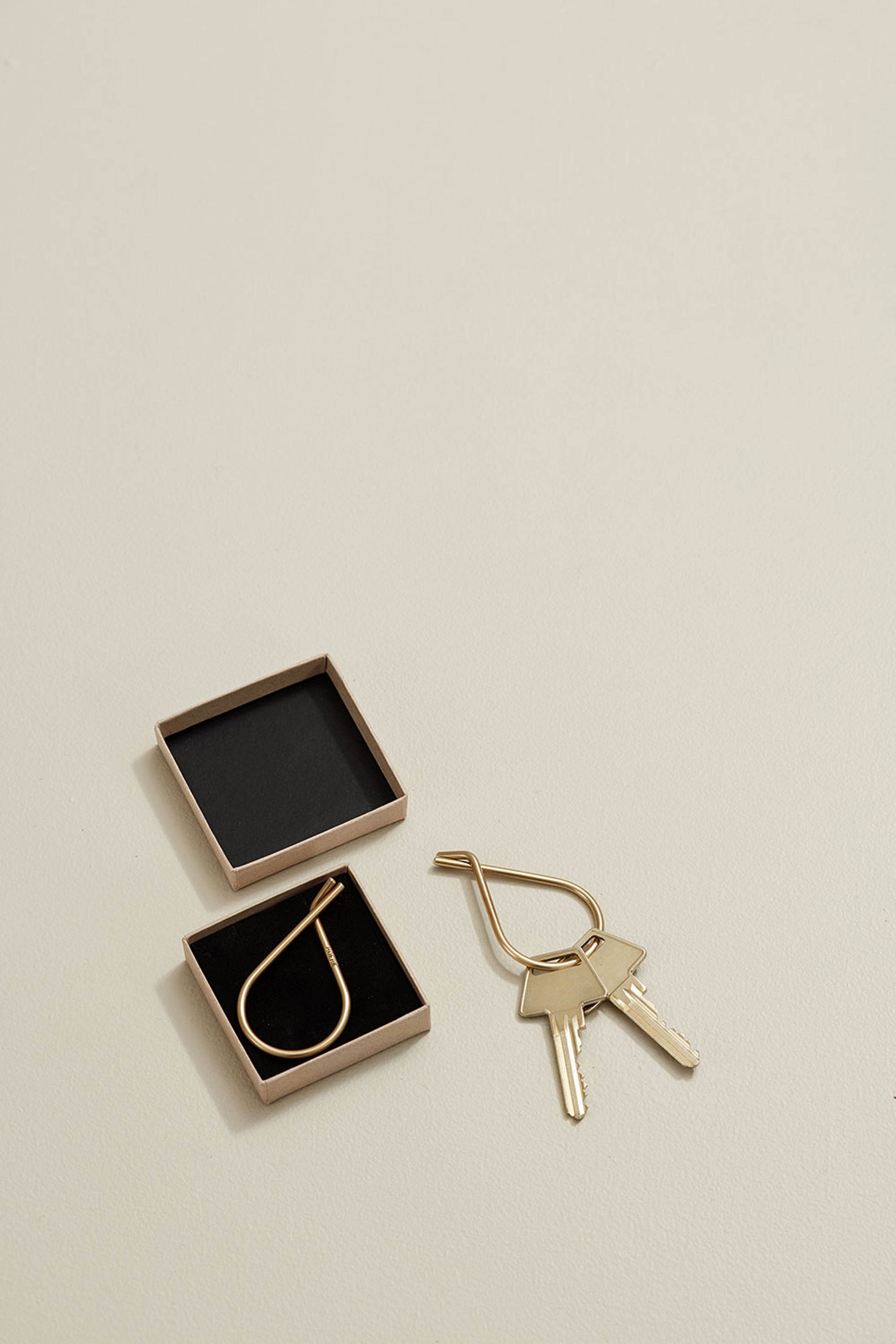 MOEBE - Keychain - Key Ring - Brass