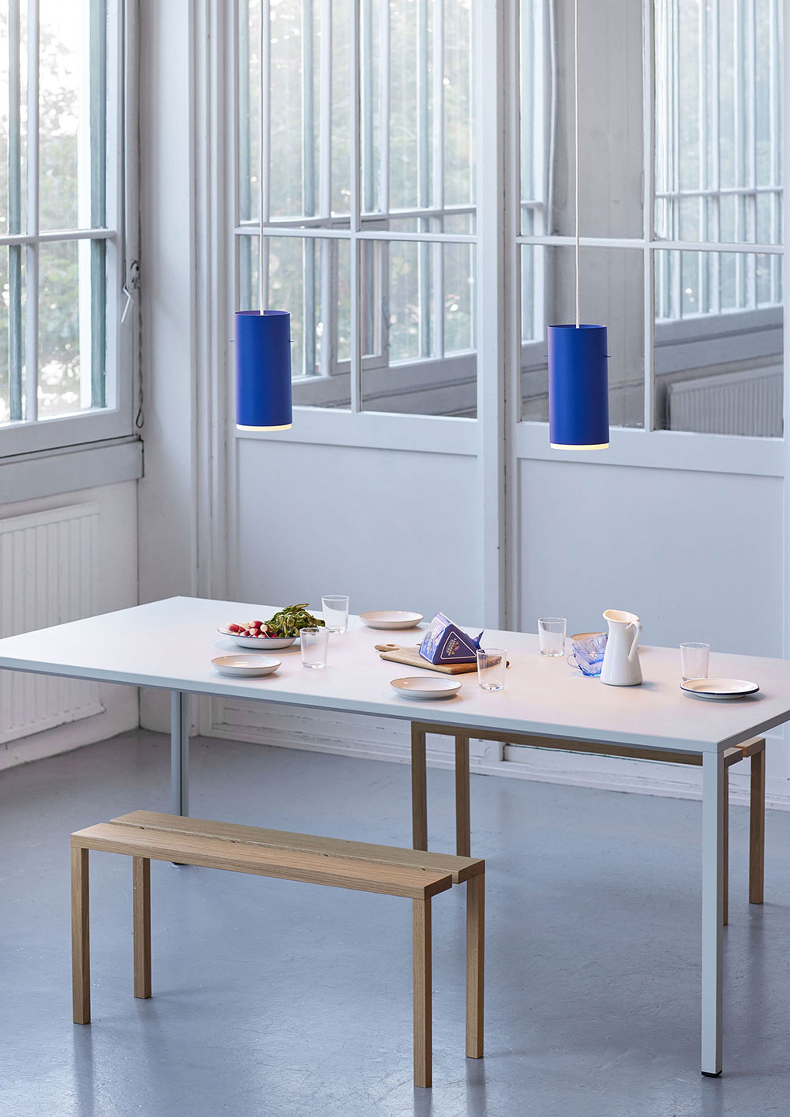 MOEBE - Pendule - Tube Pendant - Large - Deep Blue