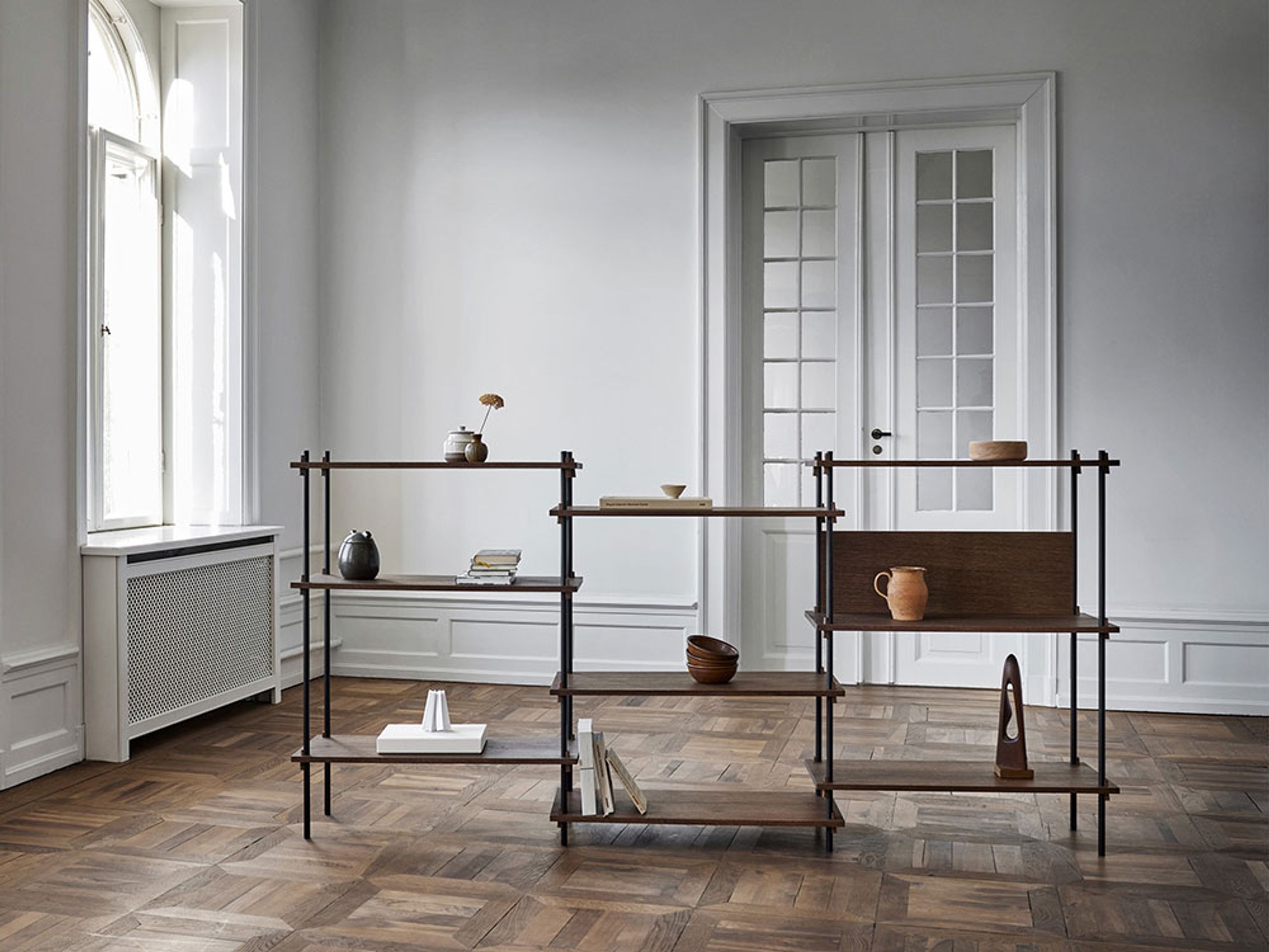 MOEBE - Reol - Shelving system - S.115.3.A - Sort / Sort