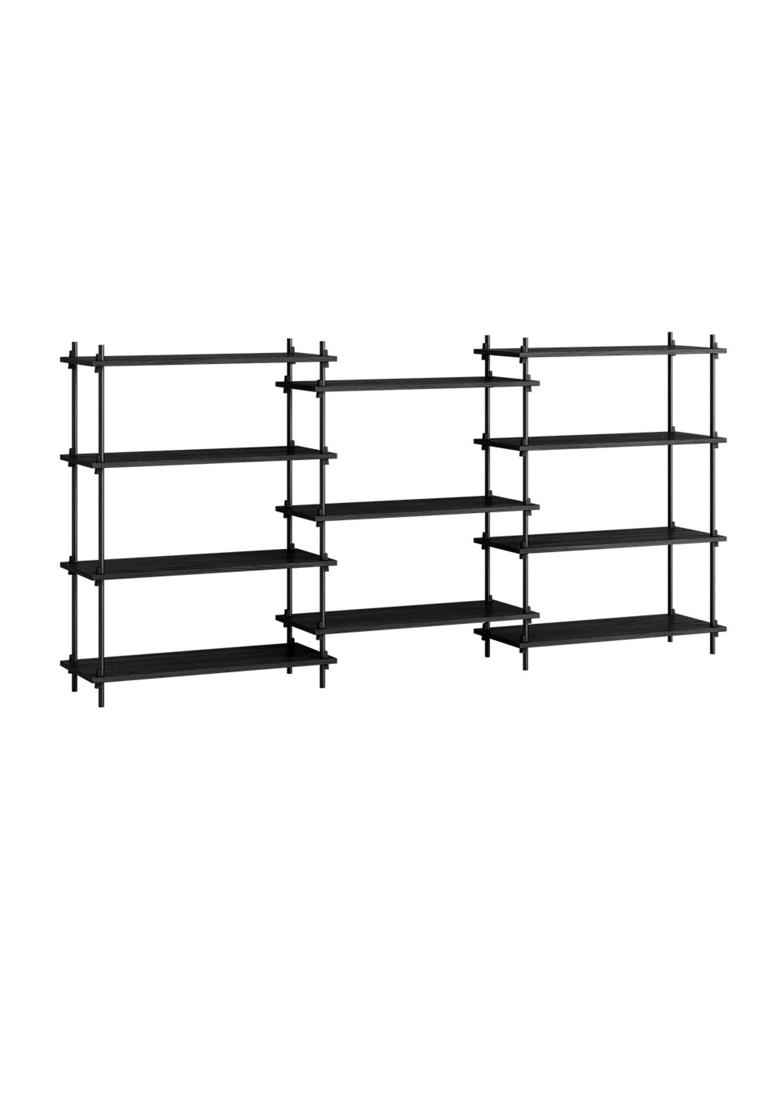 MOEBE - Reol - Shelving system - S.115.3.A - Sort / Sort