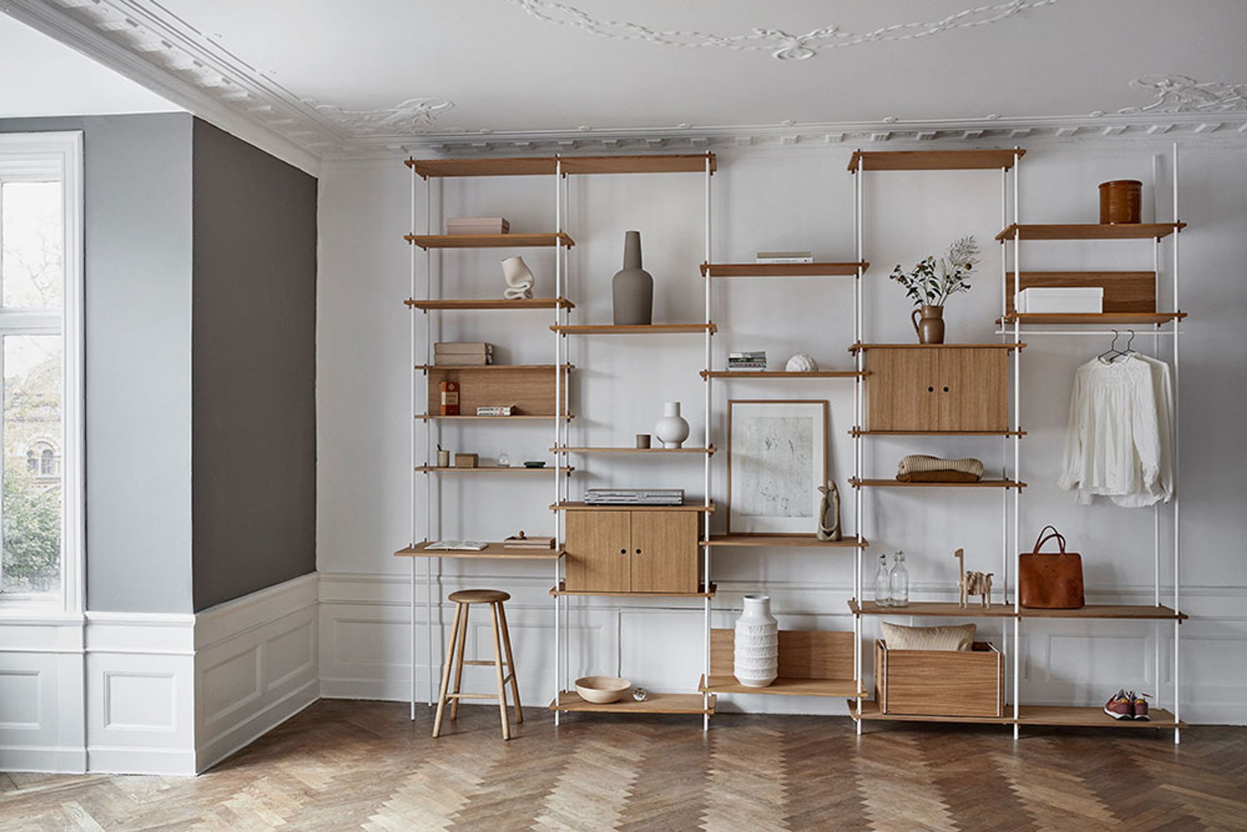 MOEBE - Étagère - Shelving system - S.200.3.A - Black / Black