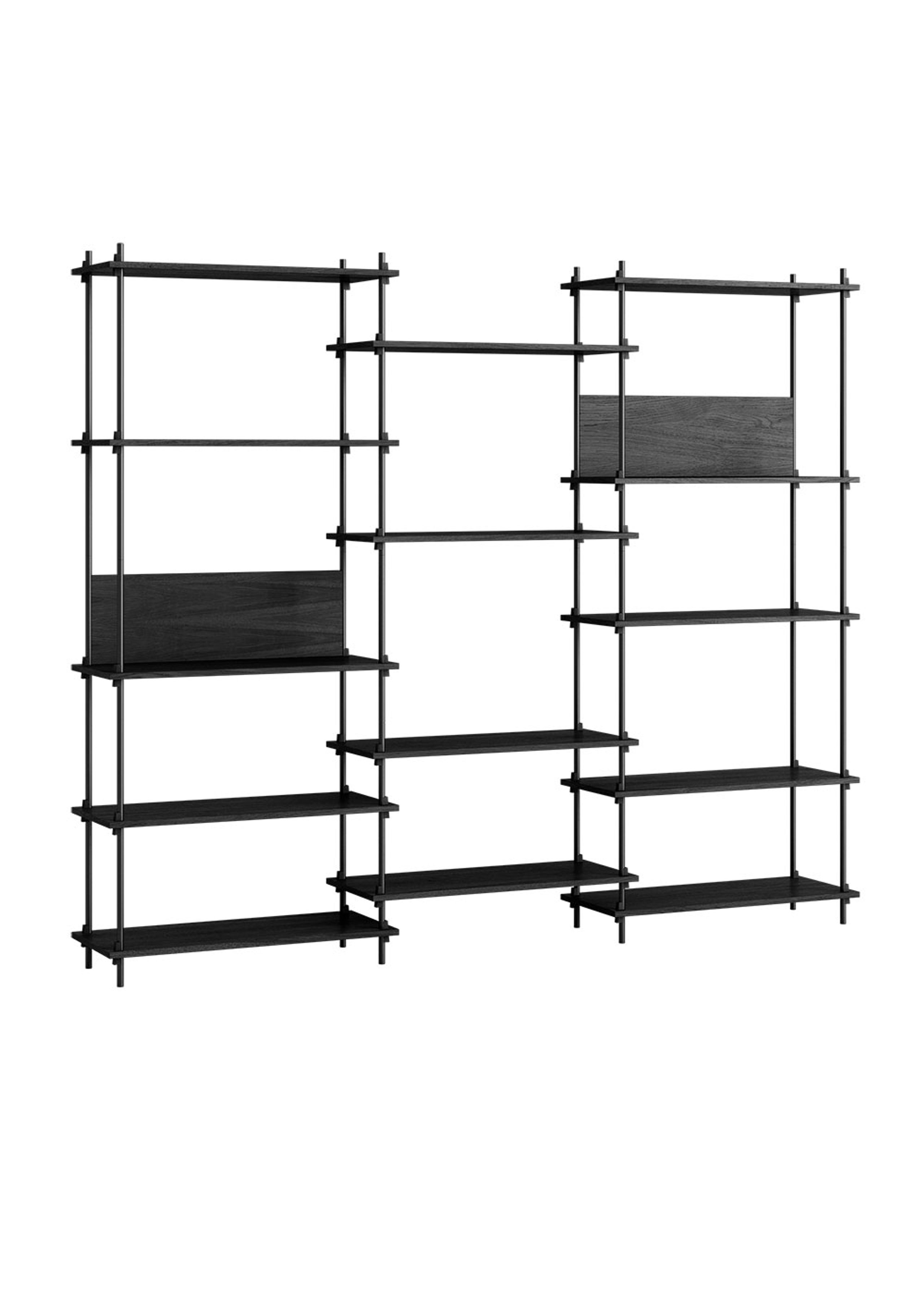 MOEBE - Étagère - Shelving system - S.200.3.A - Black / Black