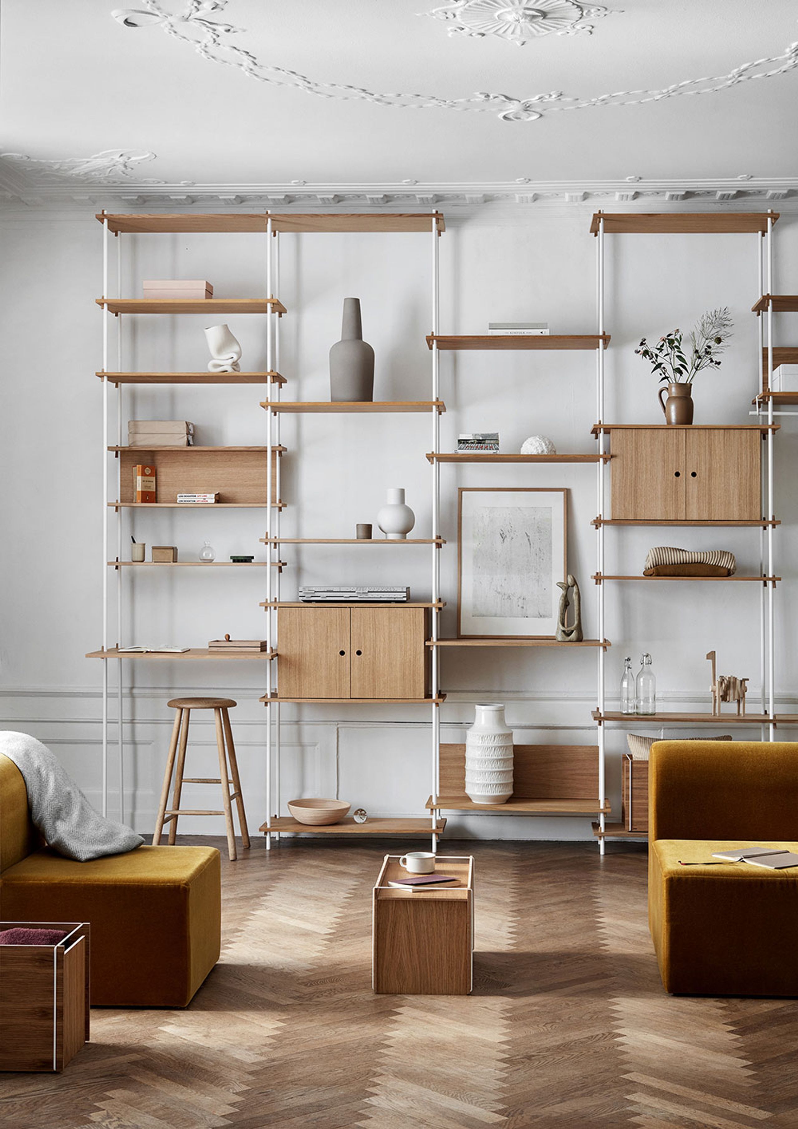 MOEBE - Regal - Shelving system - S.200.1.A - Black / Black