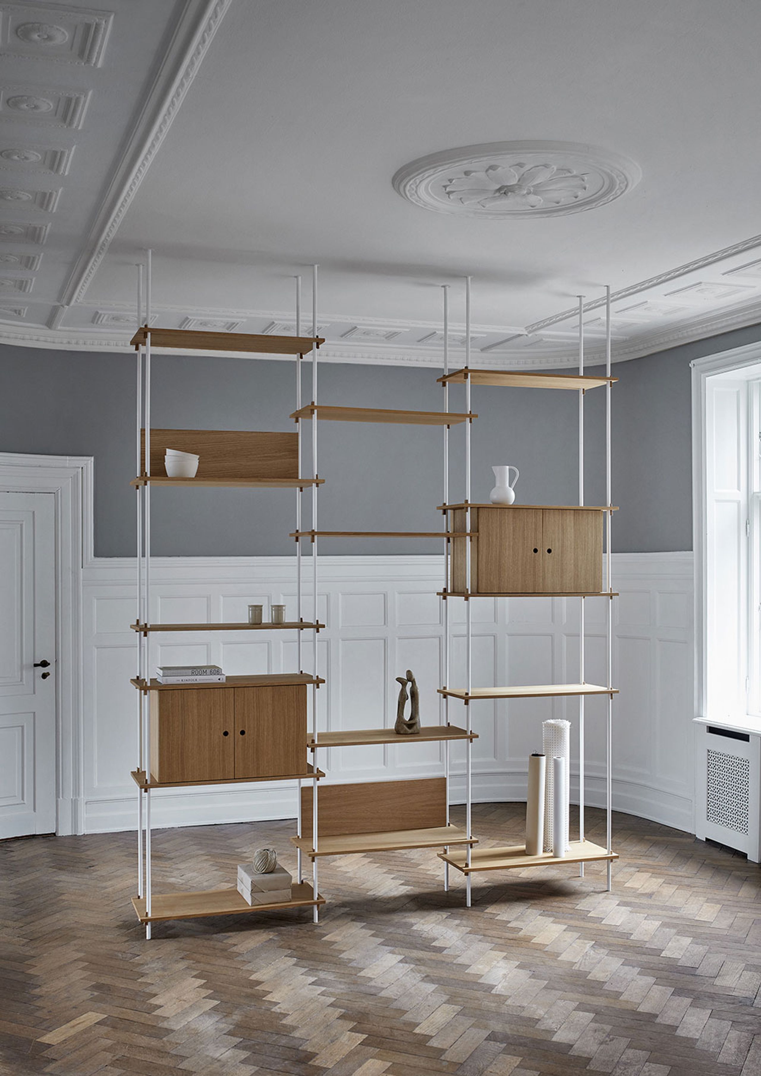 MOEBE - Regal - Shelving system - S.200.1.A - Black / Black