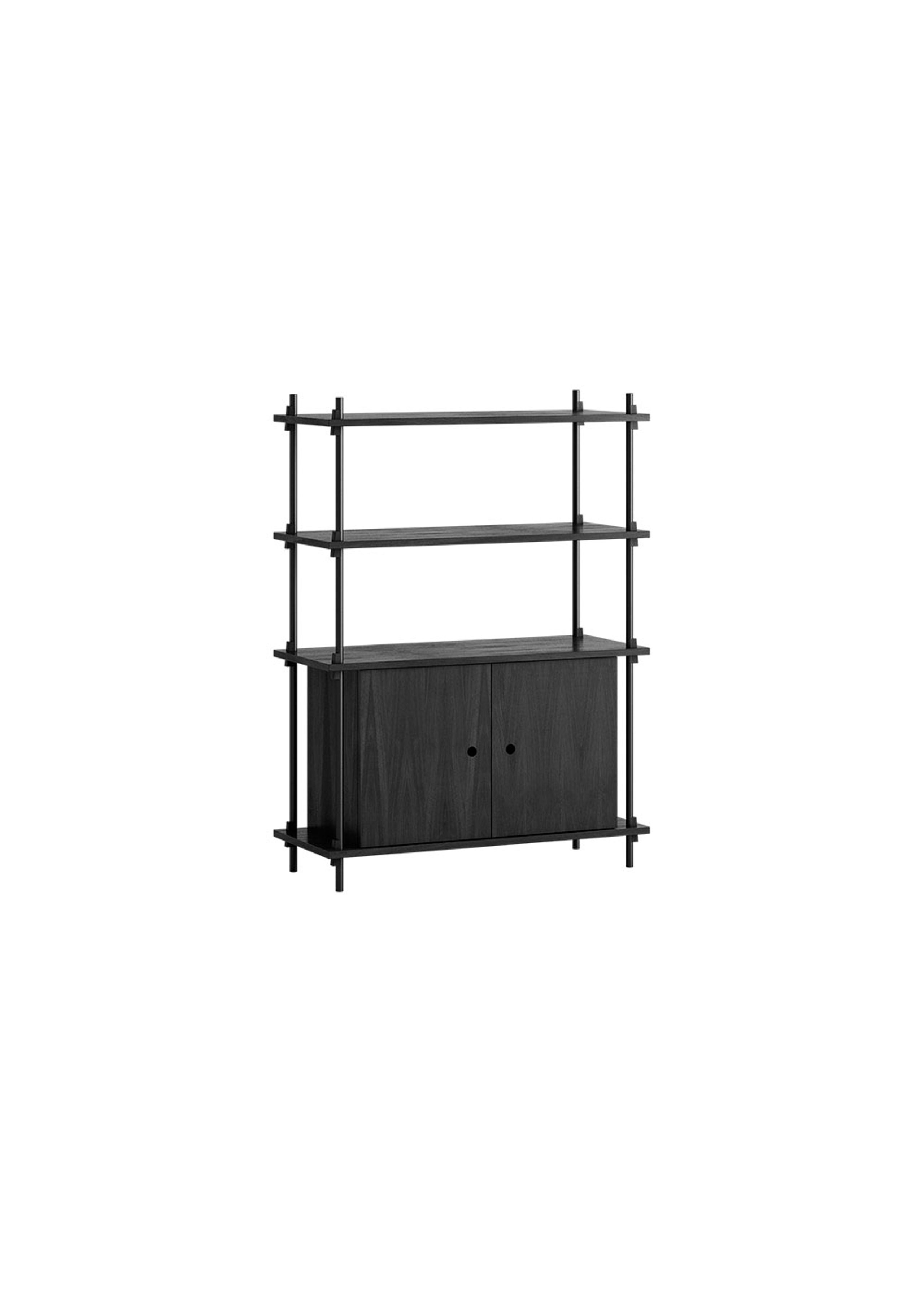MOEBE - Display - Shelving system - S.115.1.B - Black / Black