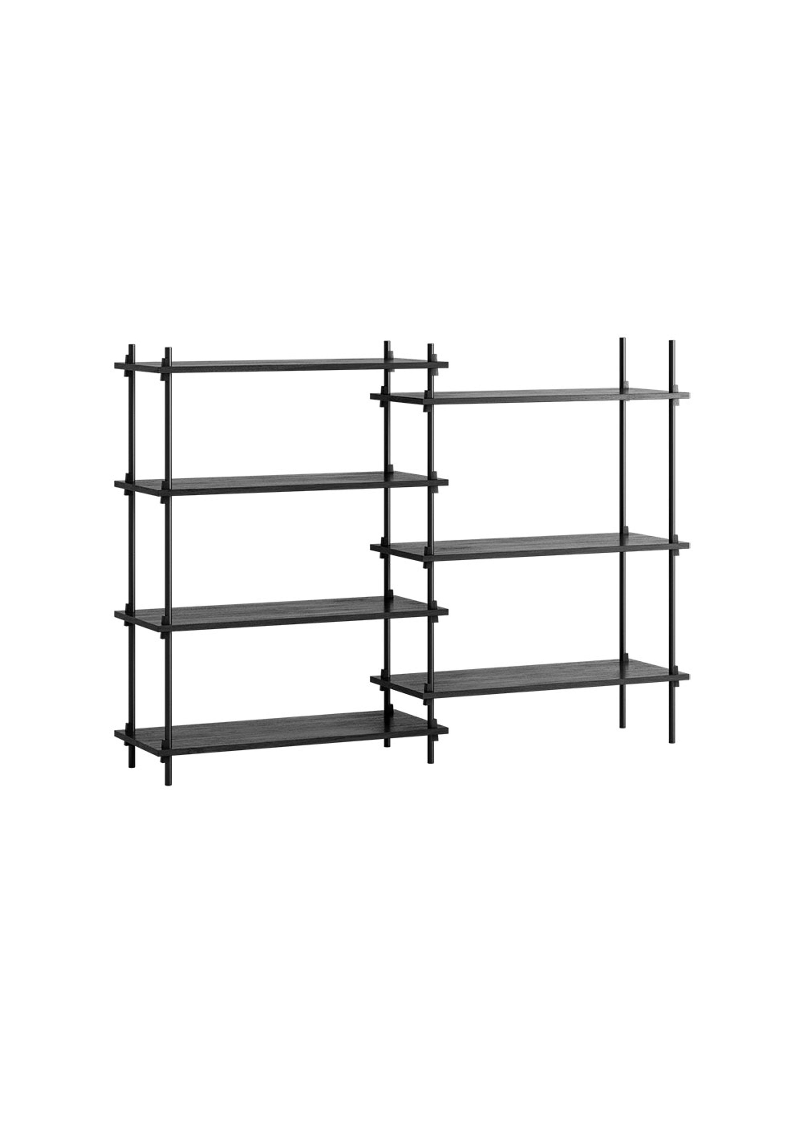 MOEBE - Display - Shelving system - S.115.2.A - Black / Black
