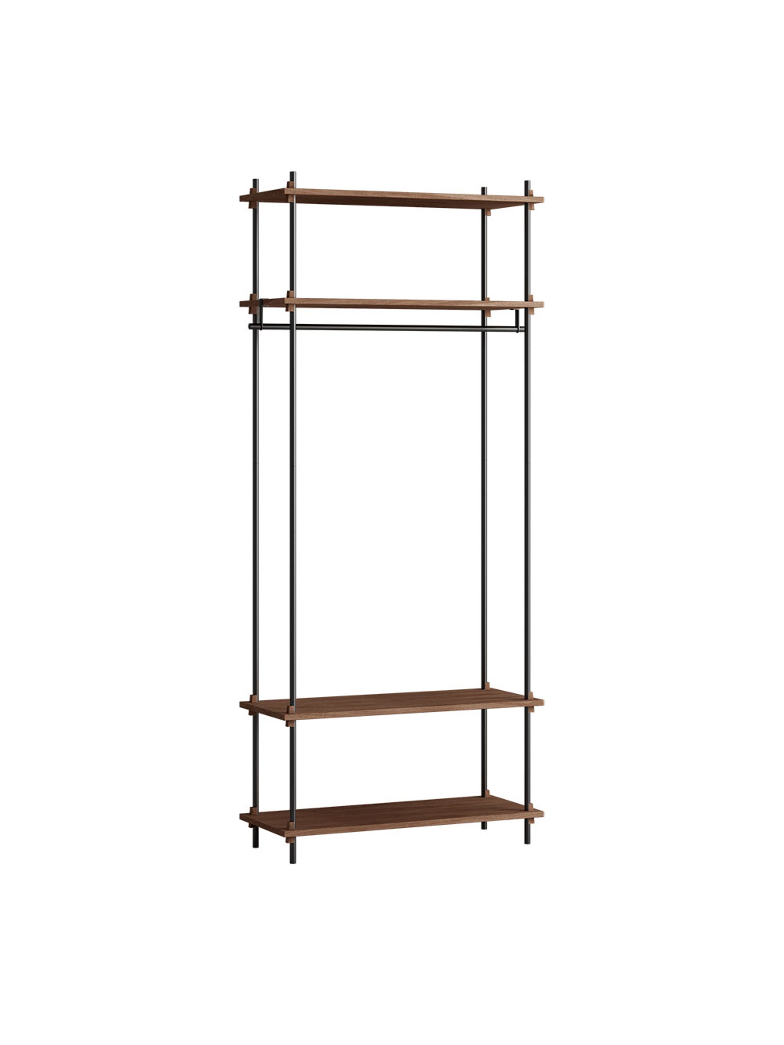 MOEBE - Reol - Shelving system - S.200.1.F - Røget Egetræ / Sort