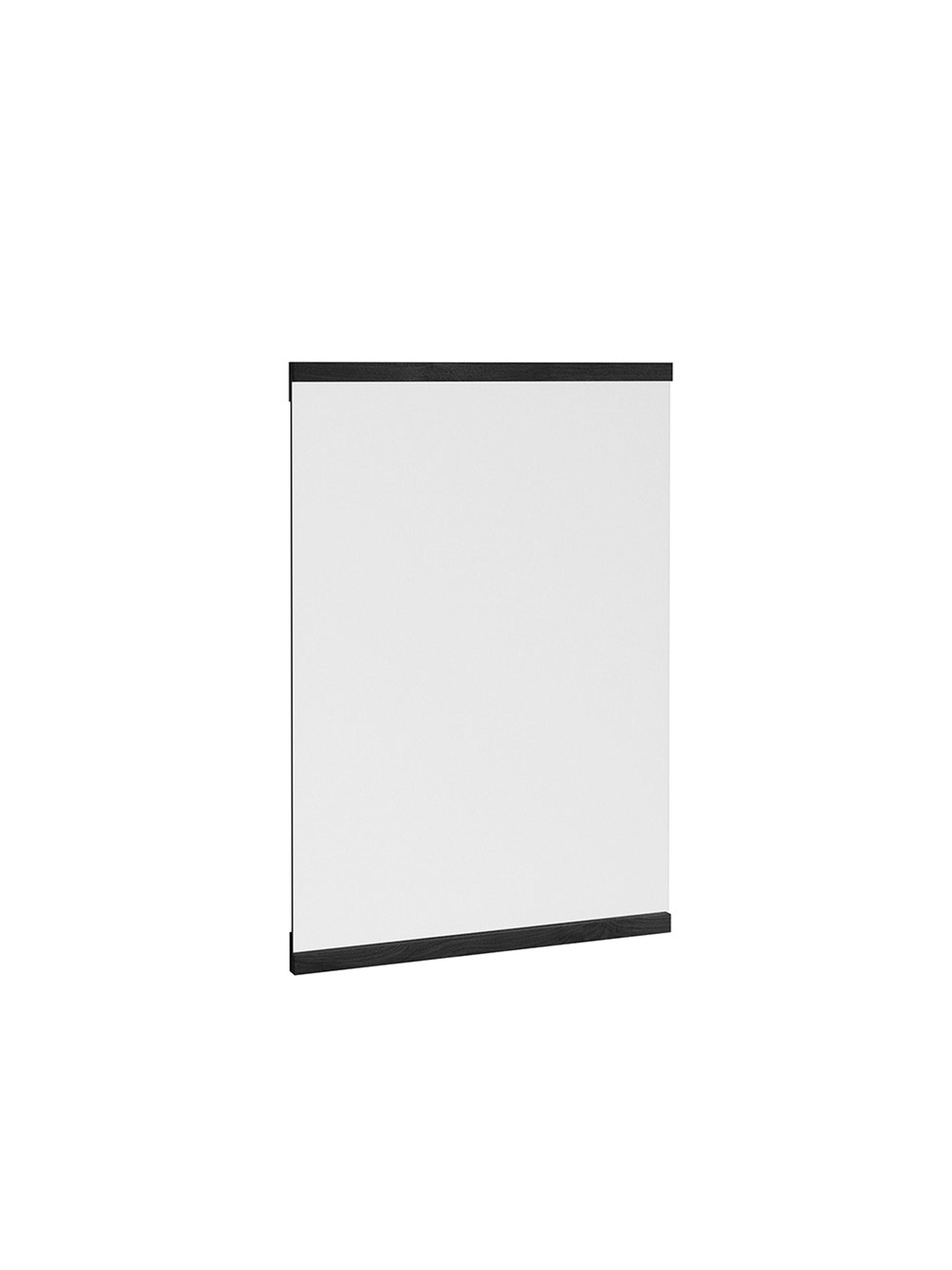MOEBE - Zrkadlo - Rectangular wall mirror - Small - Black Stained Oak