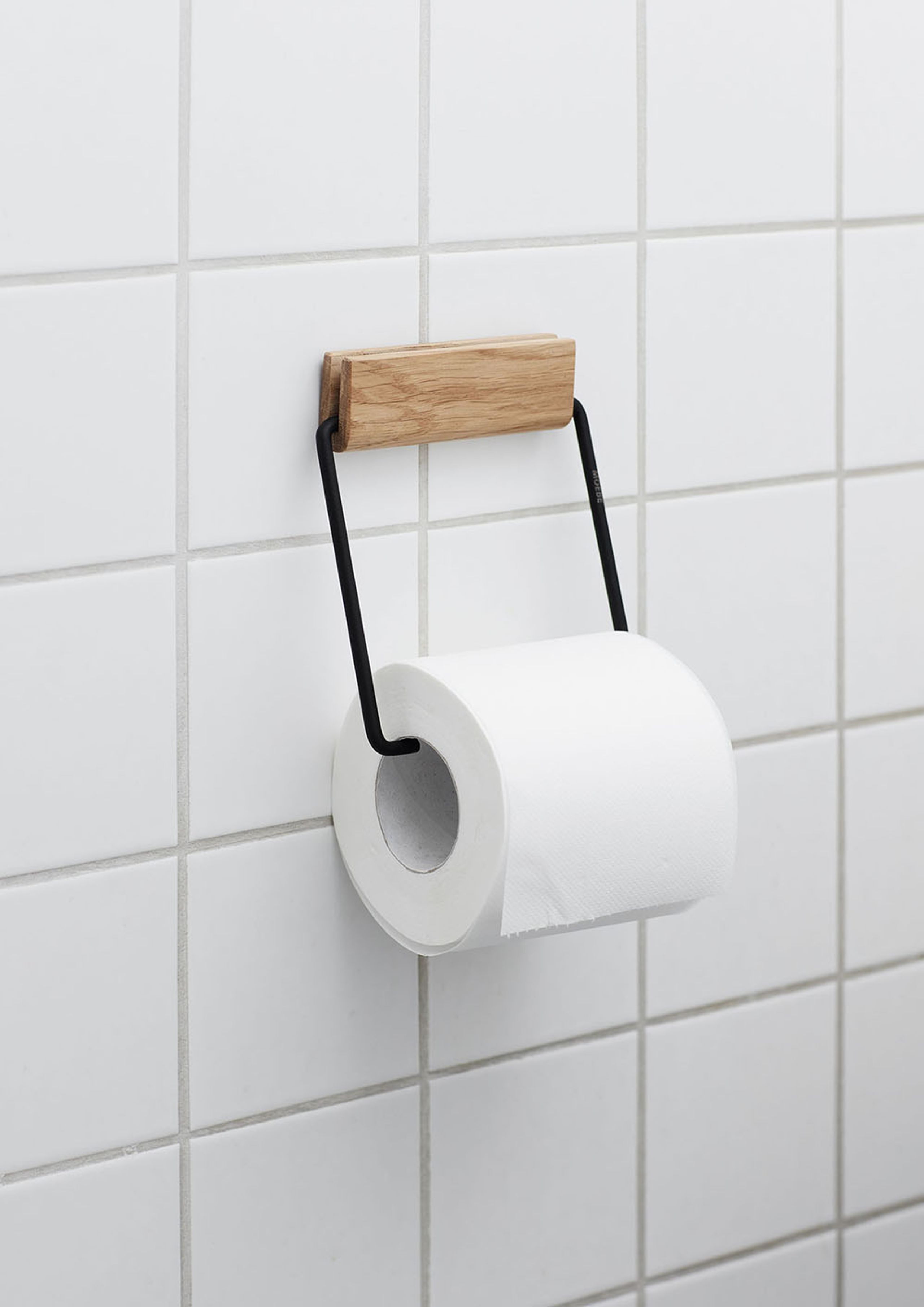 MOEBE - Toilettenpapierhalter - Toilet Roll Holder - Oak/Black