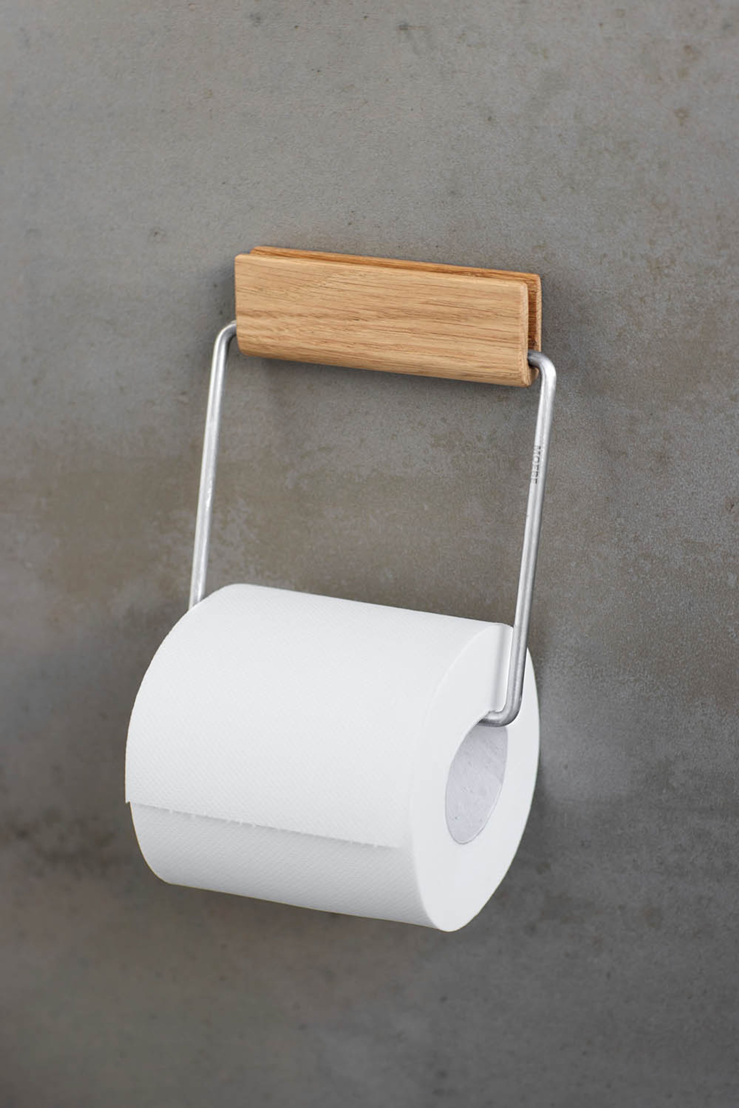 MOEBE - Toiletpapirholder - Toilet Roll Holder - Oak/Steel