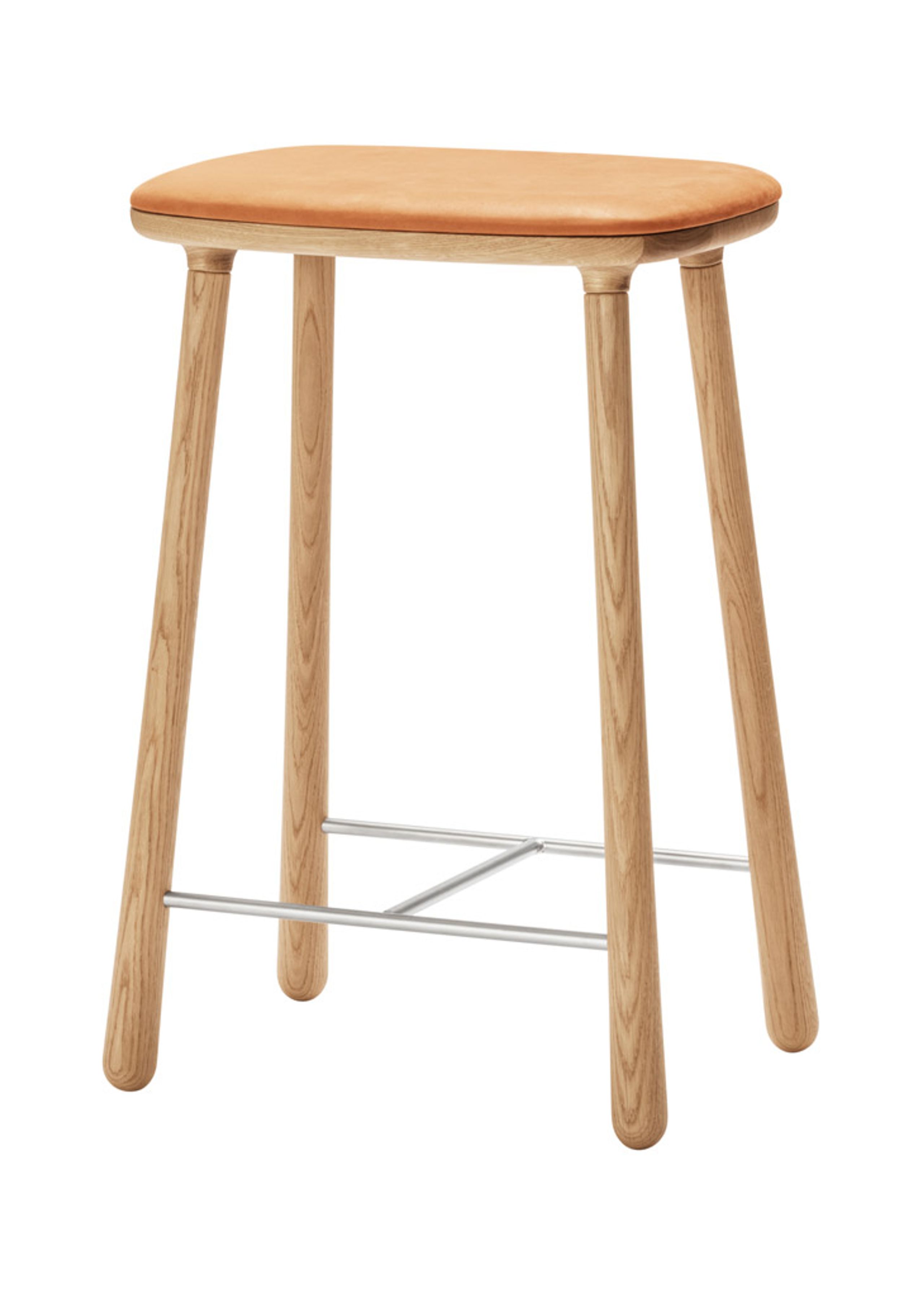 Møbel Copenhagen - Banco de bar - Cuba Counter Stool - Oiled Oak / Sand Leather