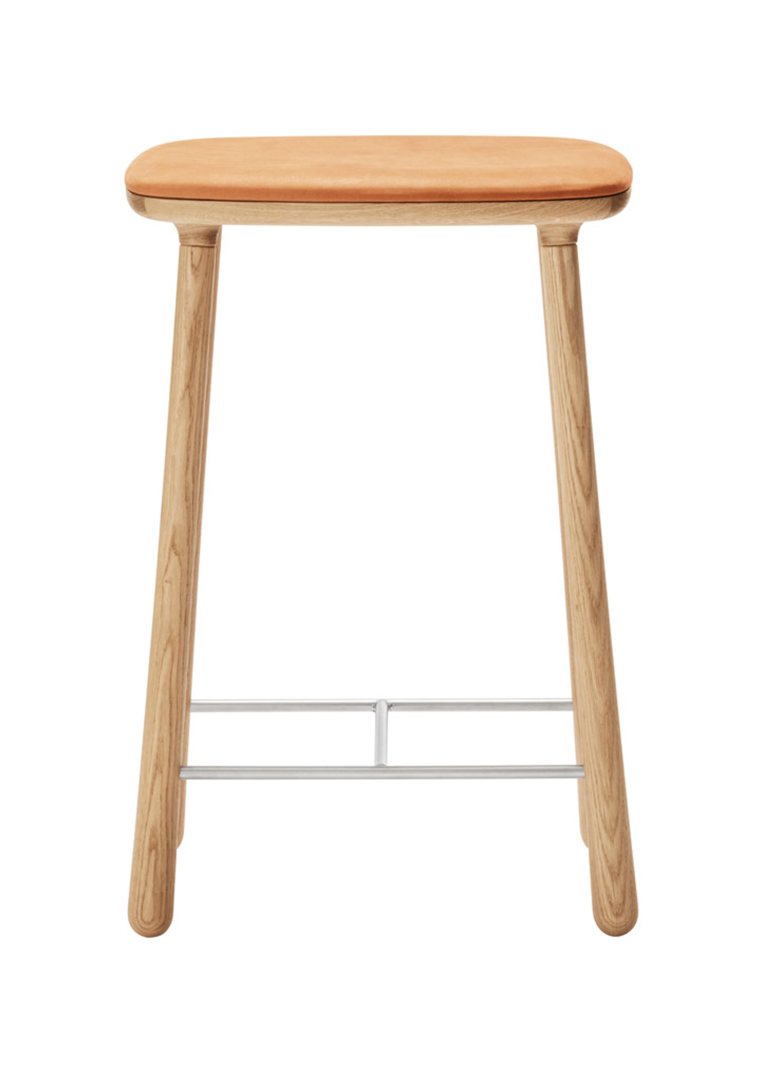 Møbel Copenhagen - Banco de bar - Cuba Counter Stool - Oiled Oak / Sand Leather