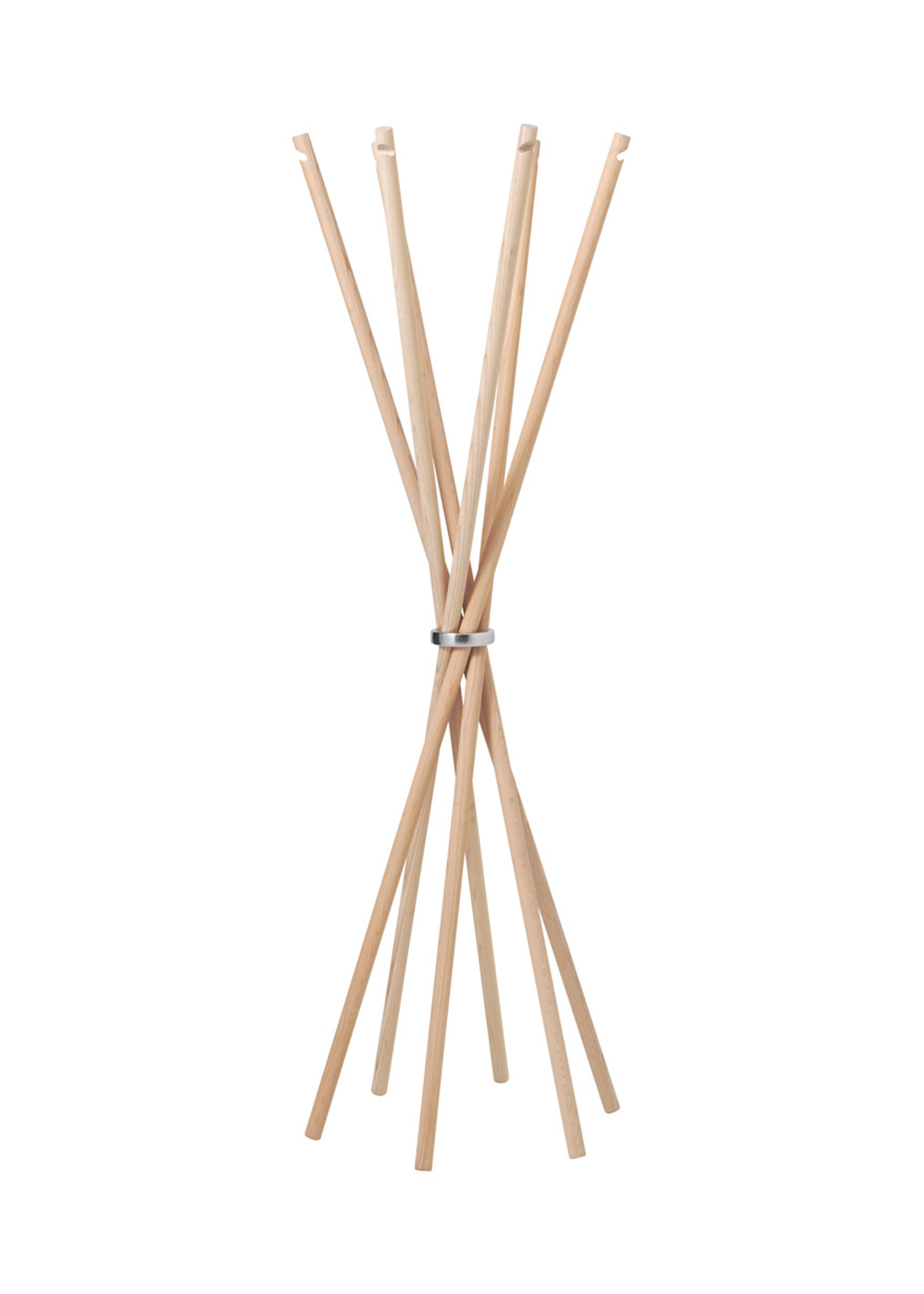 Møbel Copenhagen - Stumtjener - Coat - White Oiled Ash / Polished Aluminum