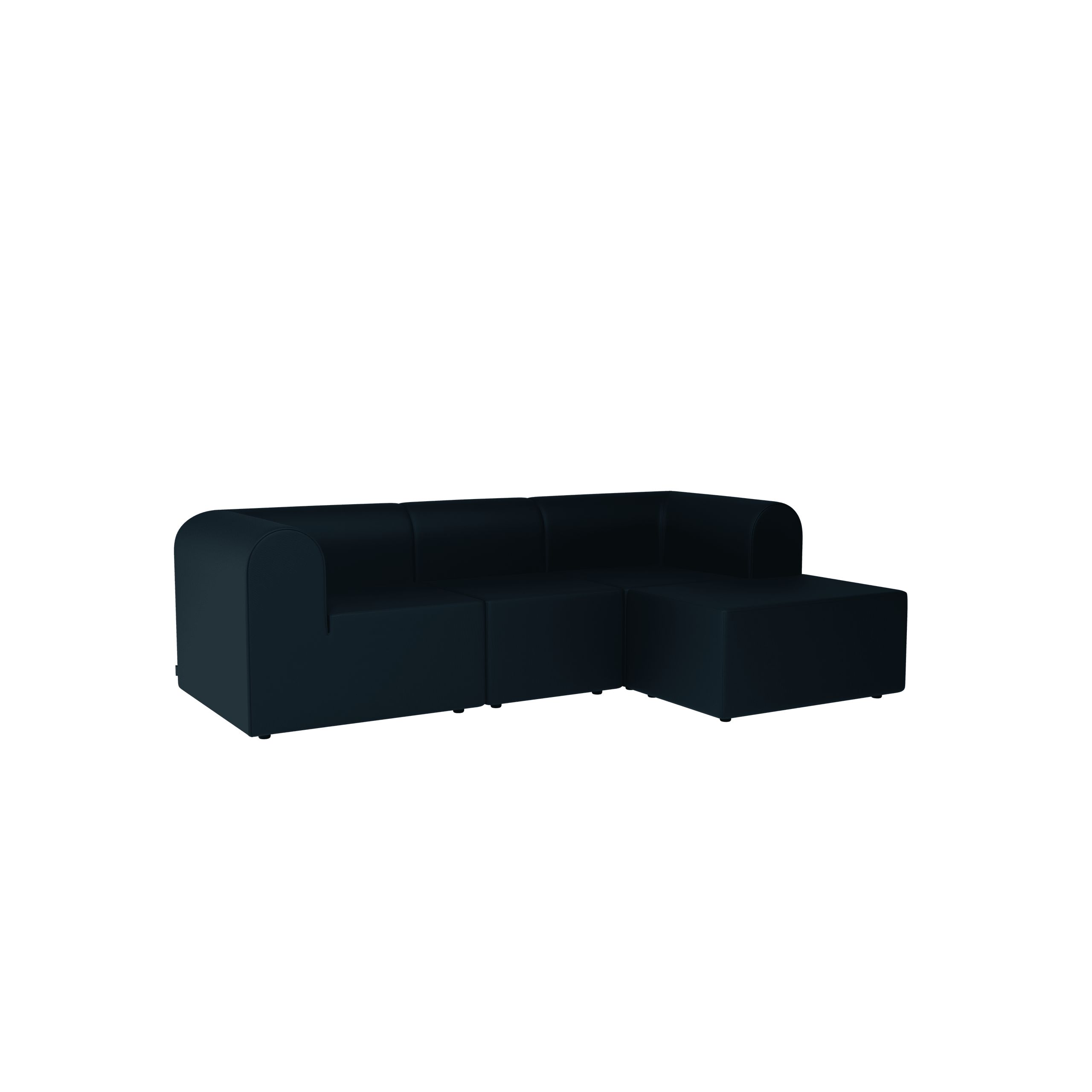 Montana - Sofa 3 osobowa - Paradigm Three-seater Sofa With Pouffe - Right - SA791-Sabi791