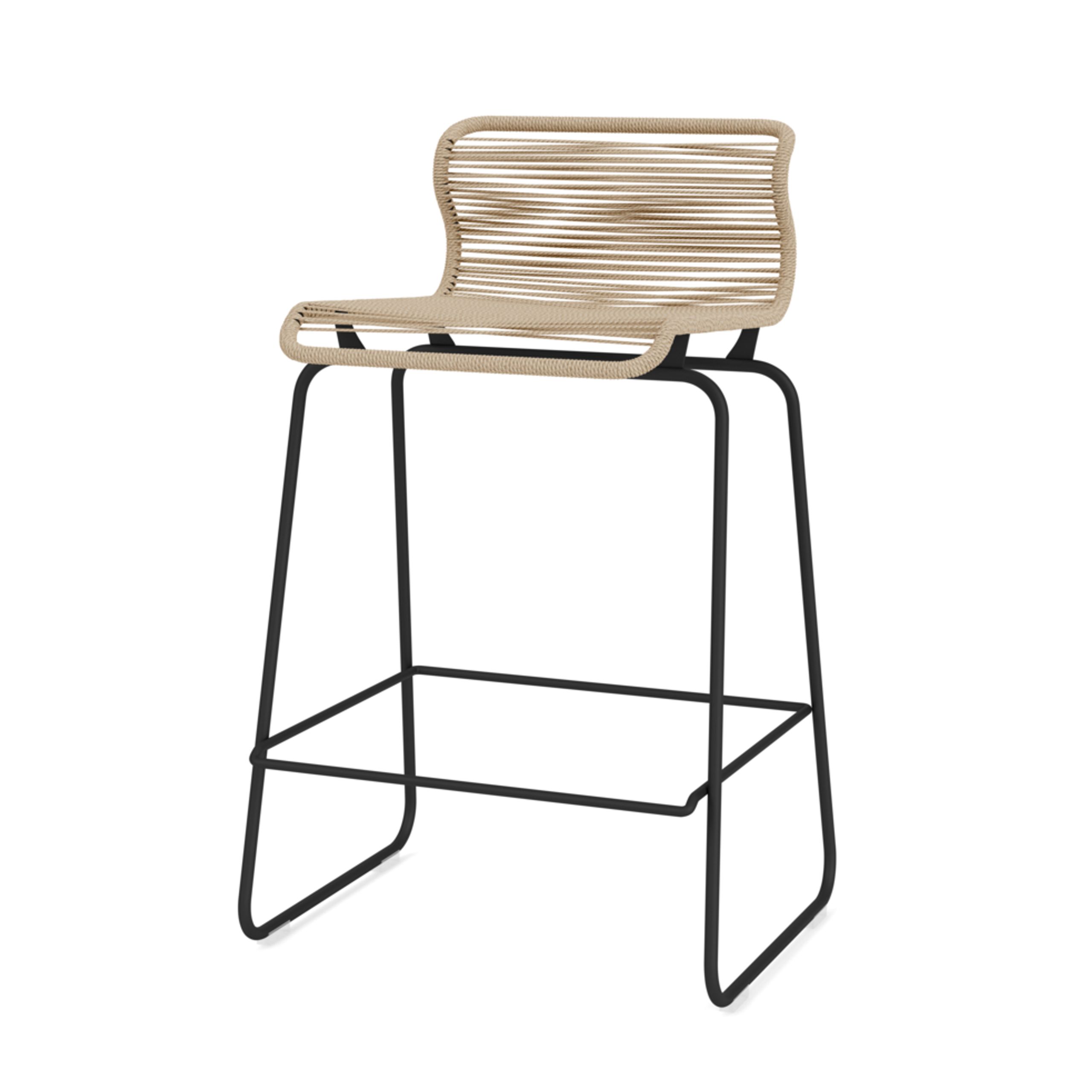 Montana - Tabouret de bar - Panton One Kitchen Chair - Black / Paper Nature