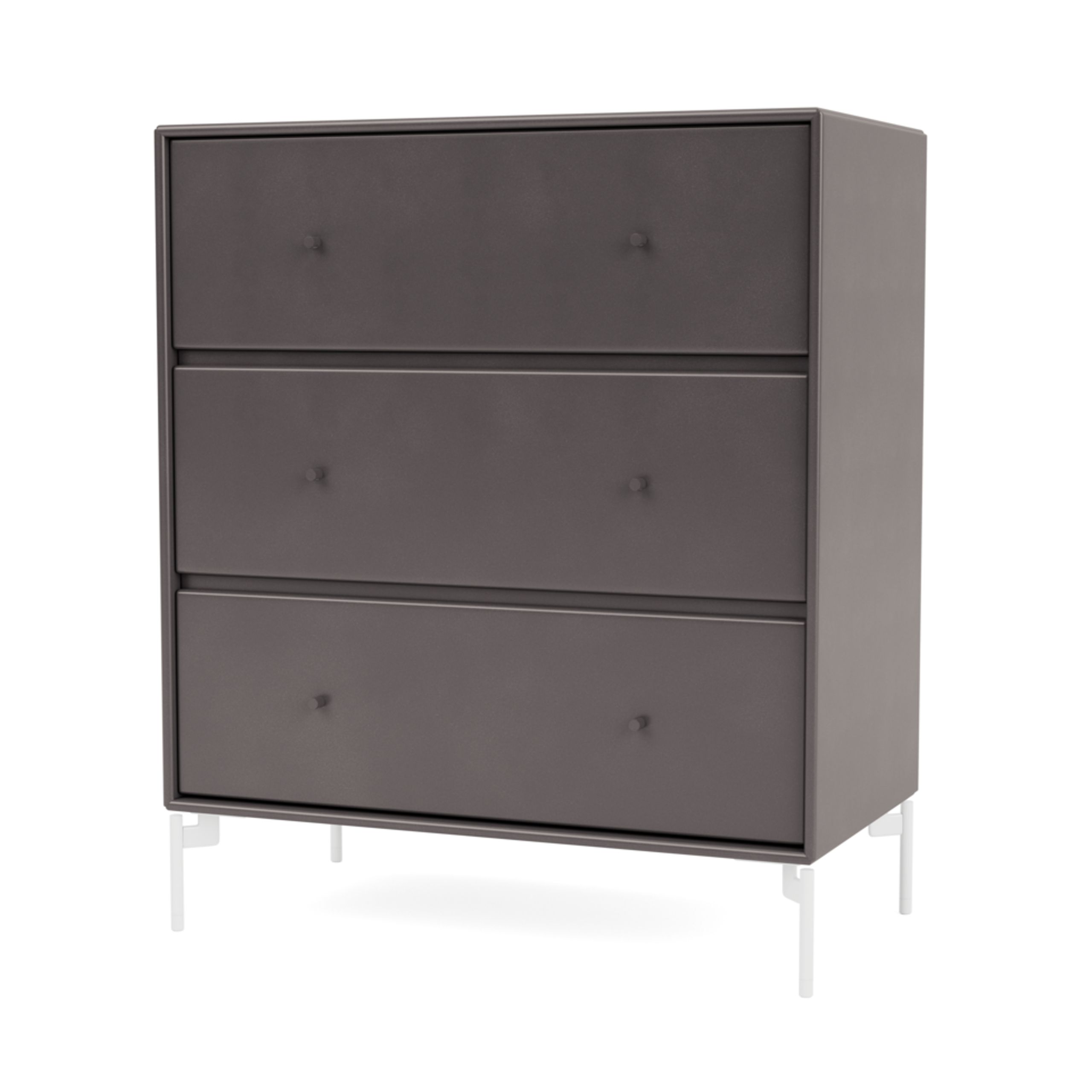 Montana - Dresser - CARRY - With white legs - Coffee