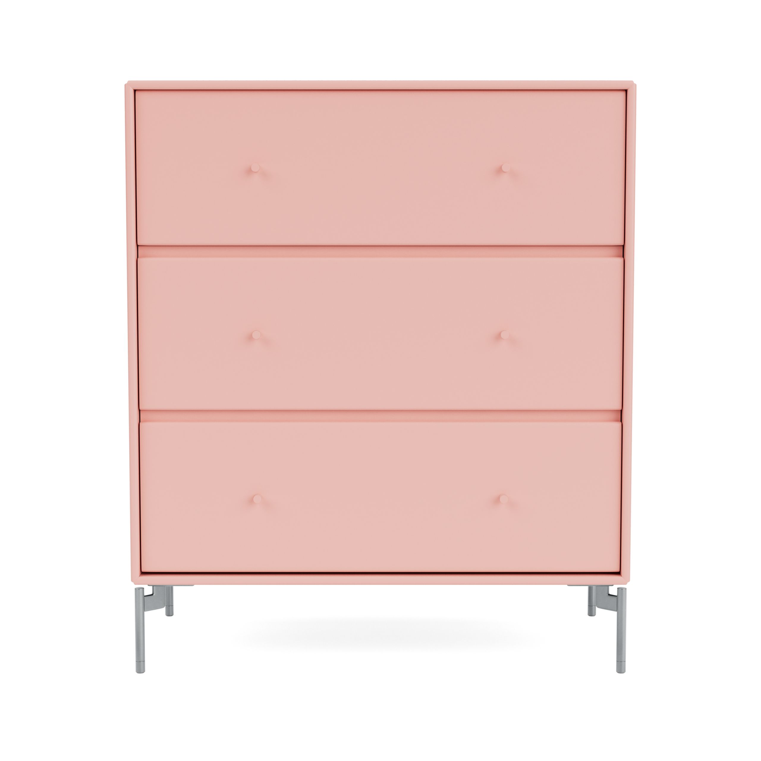 Montana - Kommode - CARRY - With chrome legs - Ruby