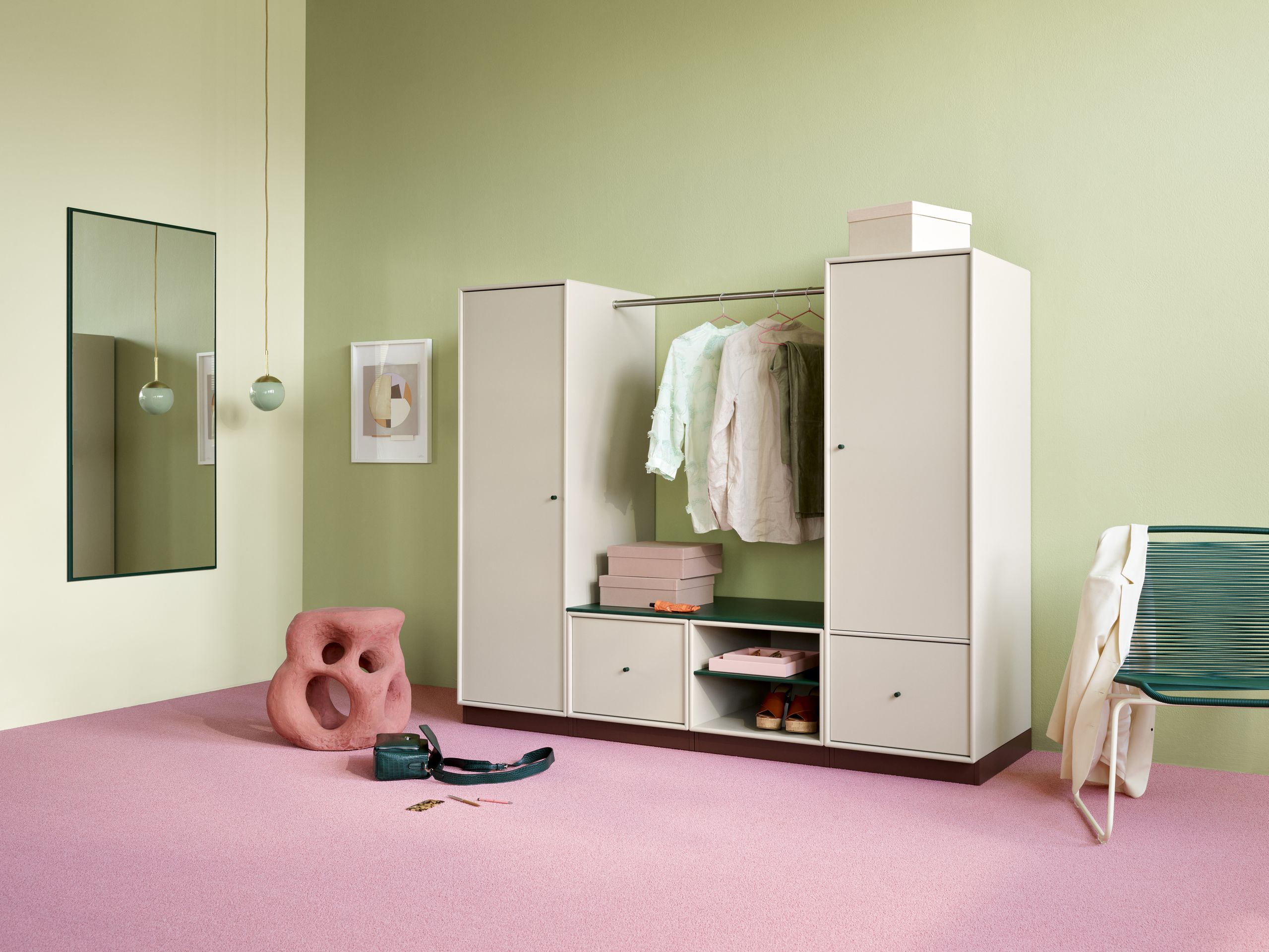 Montana - Lounge chair - Panton One Lounge Chair - Black red / Marcel