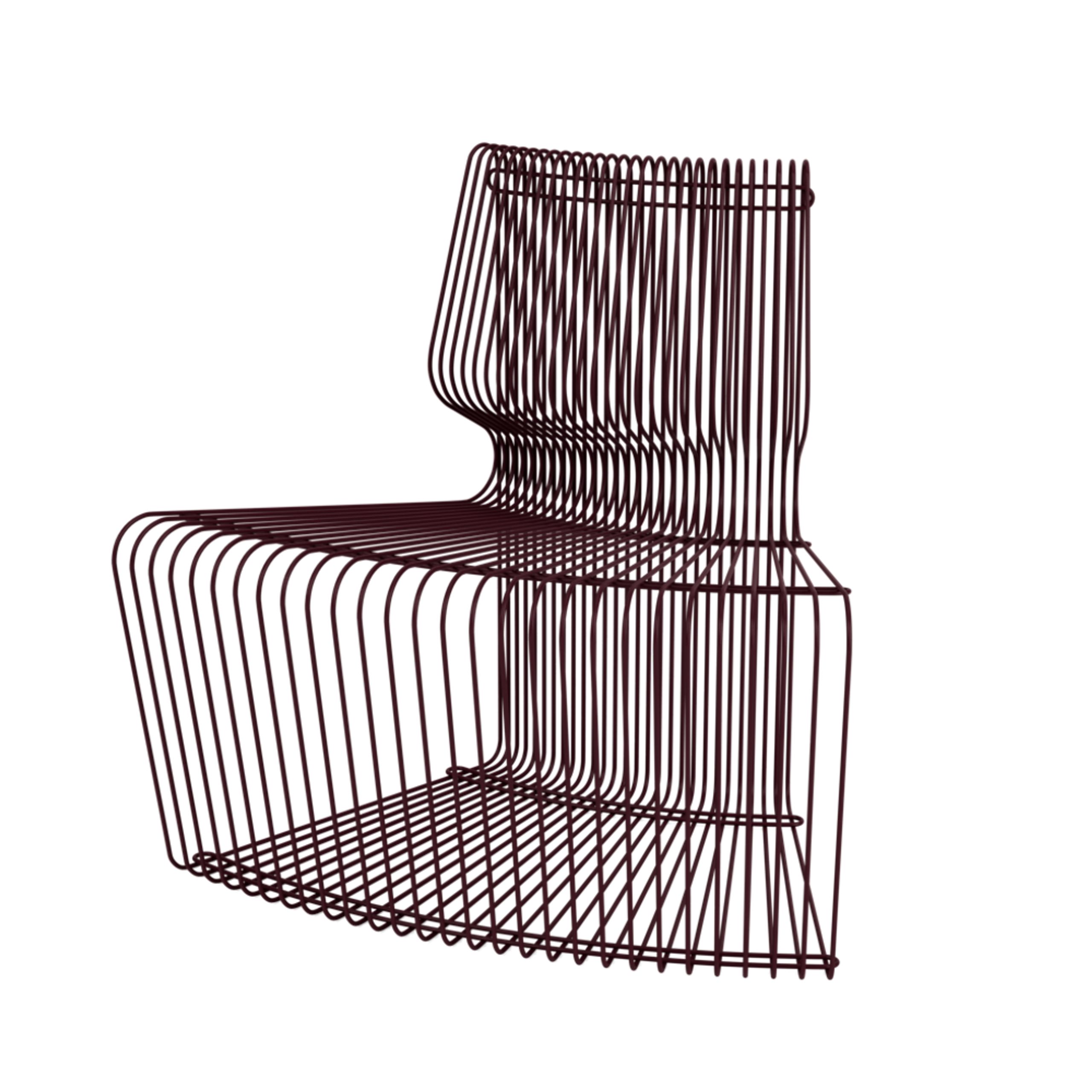 Montana - Lounge chair - Pantonova - Concave - Black Red