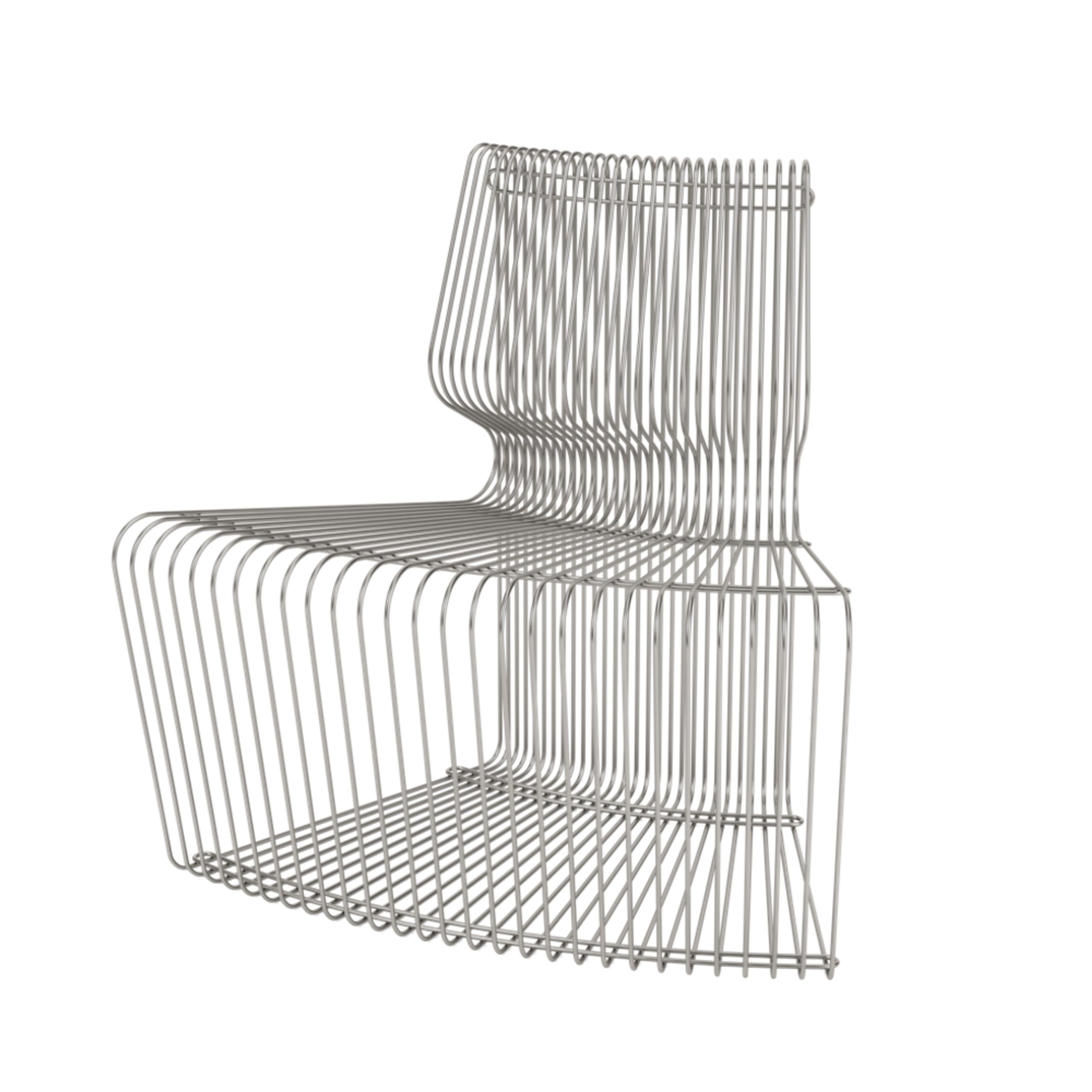 Montana - Lounge chair - Pantonova - Concave - Stainless Outdoor