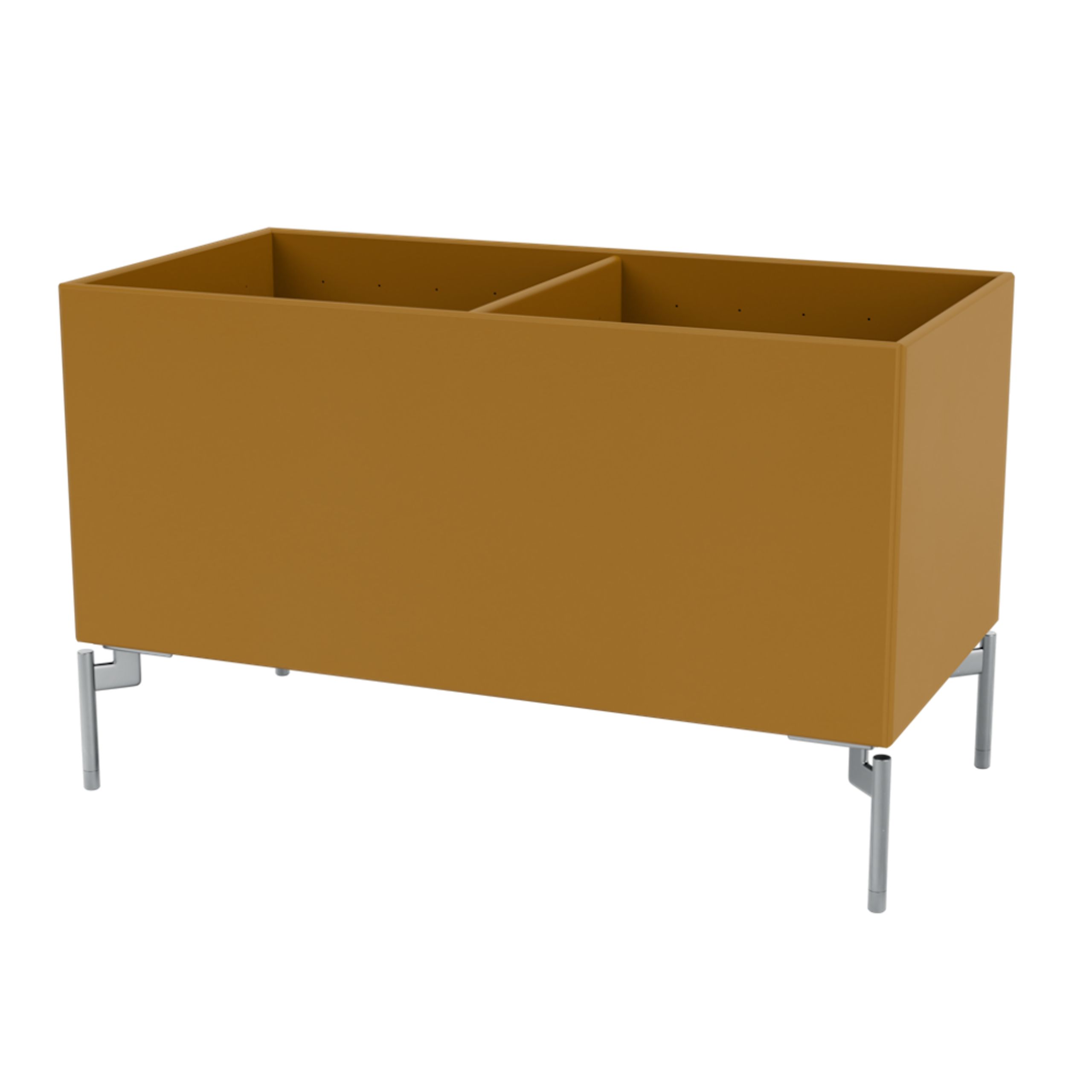 Montana - Úložné boxy - Colour Box III – S4162 - With Chrome Legs - Amber