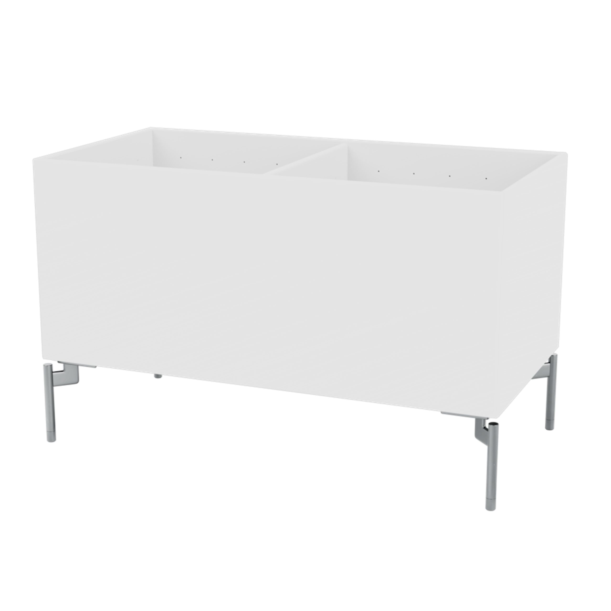 Montana - Úložné boxy - Colour Box III – S4162 - With Chrome Legs - NewWhite