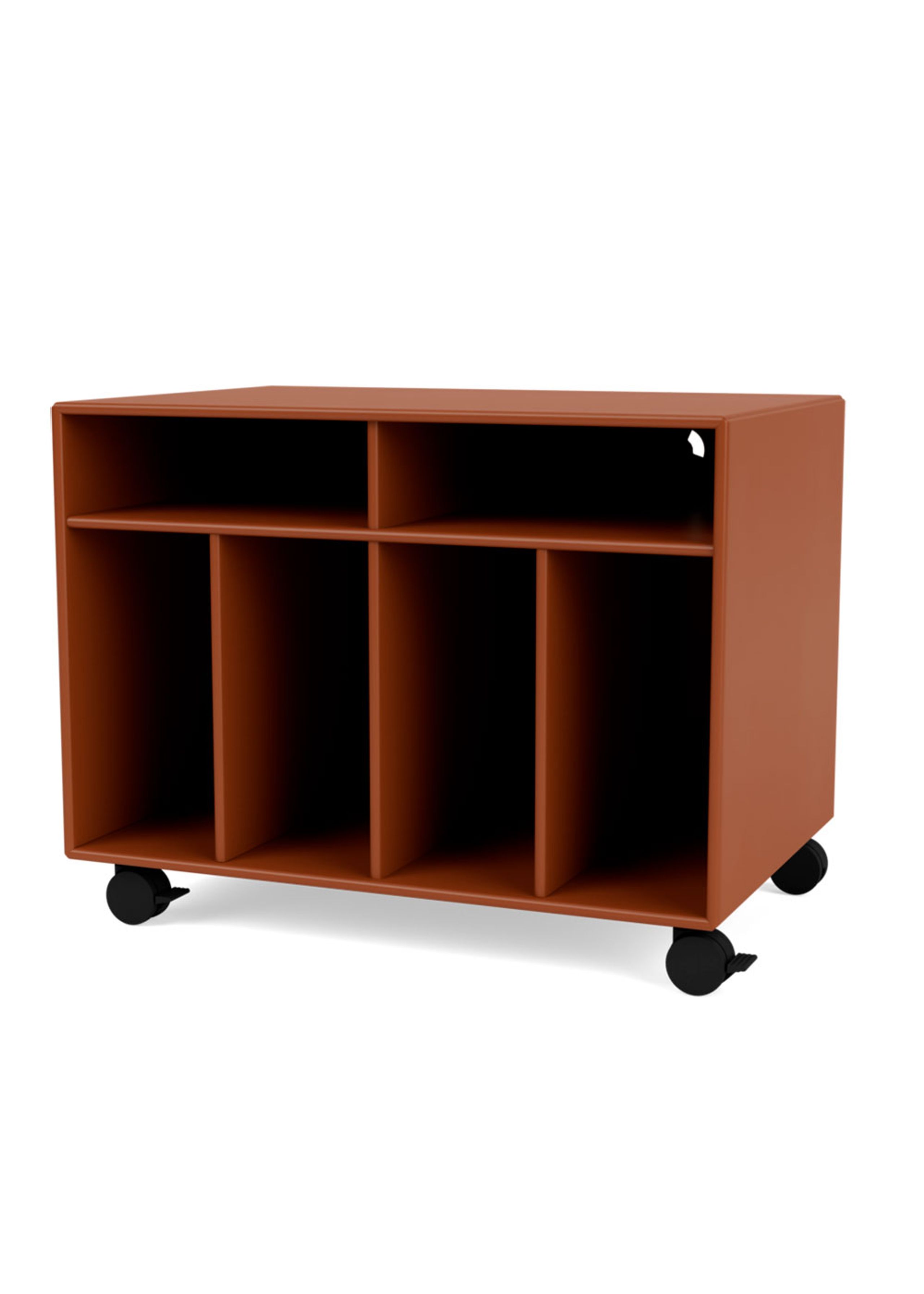 Montana - Shelf - SPIN I Vinyl Storage - Castors - 146 Hazelnut