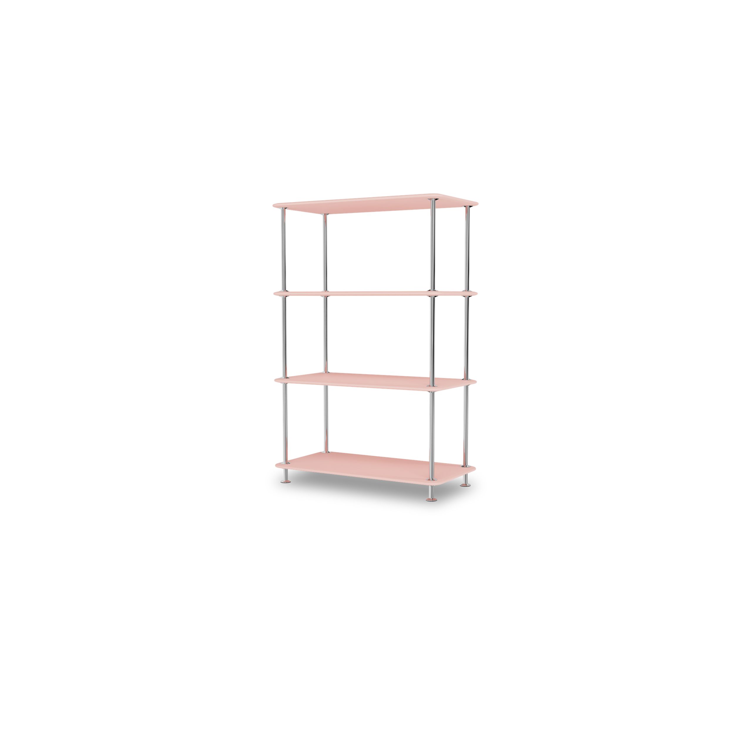 Montana - Shelving system - Montana Free 300000 - Frame: 44c chrome - 167 Ruby