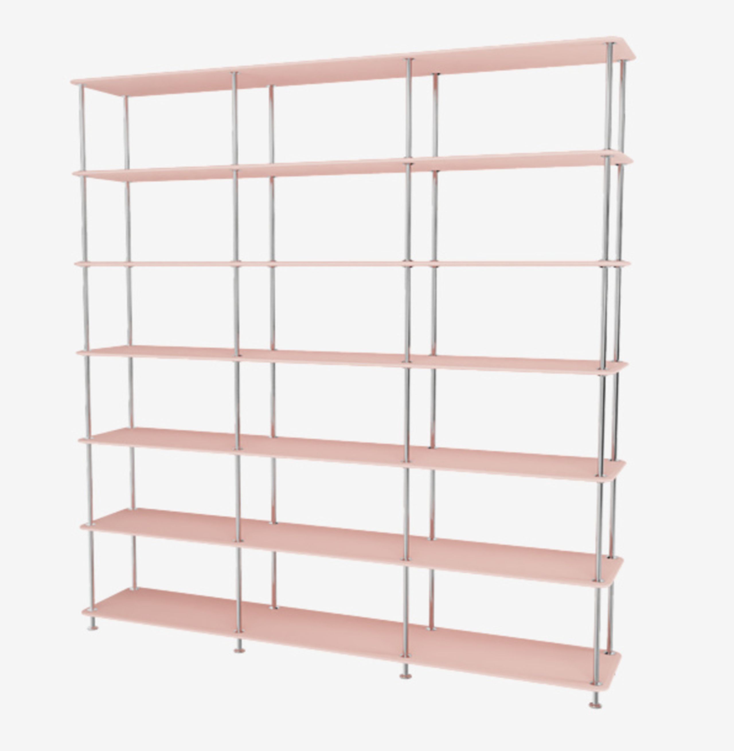 Montana - Shelving system - Montana Free 666000 - Frame: 44c-chrome - 167-Ruby