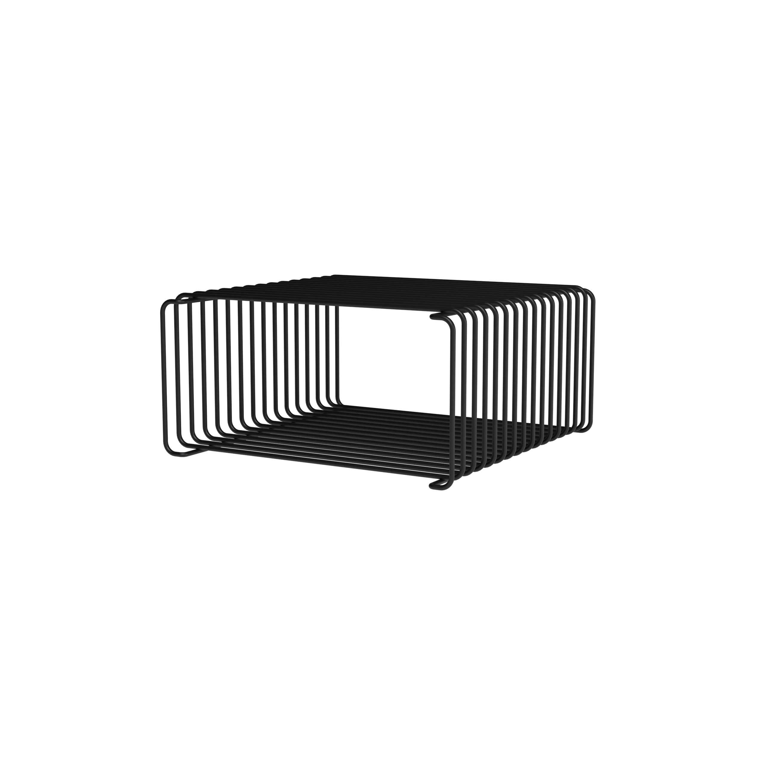 Montana - Shelving system - Panton Wire Half Height - Black - D34.8