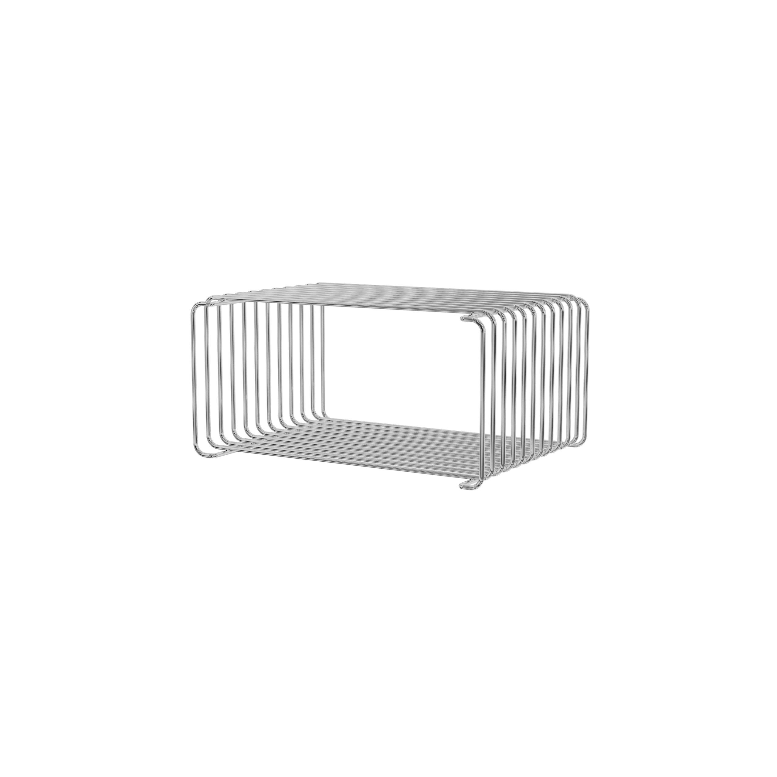 Montana - System półek - Panton Wire Half Height - Chrome - D25.7