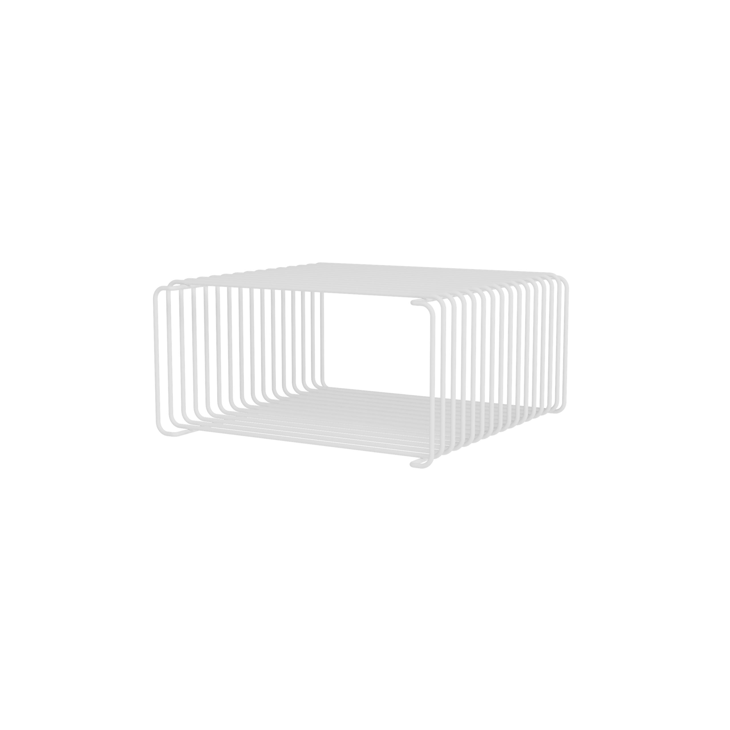 Montana - Shelving system - Panton Wire Half Height - Snow - D34.8