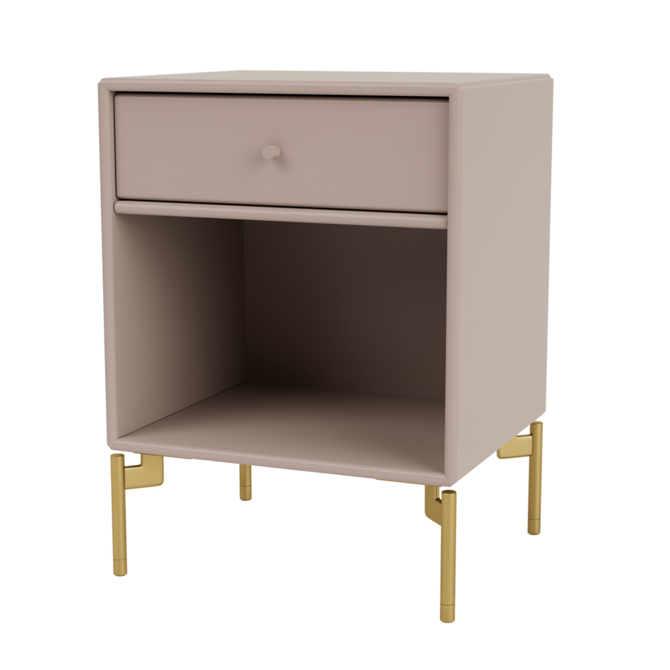 Montana - Bedside table - DREAM - With brass legs - Mushroom