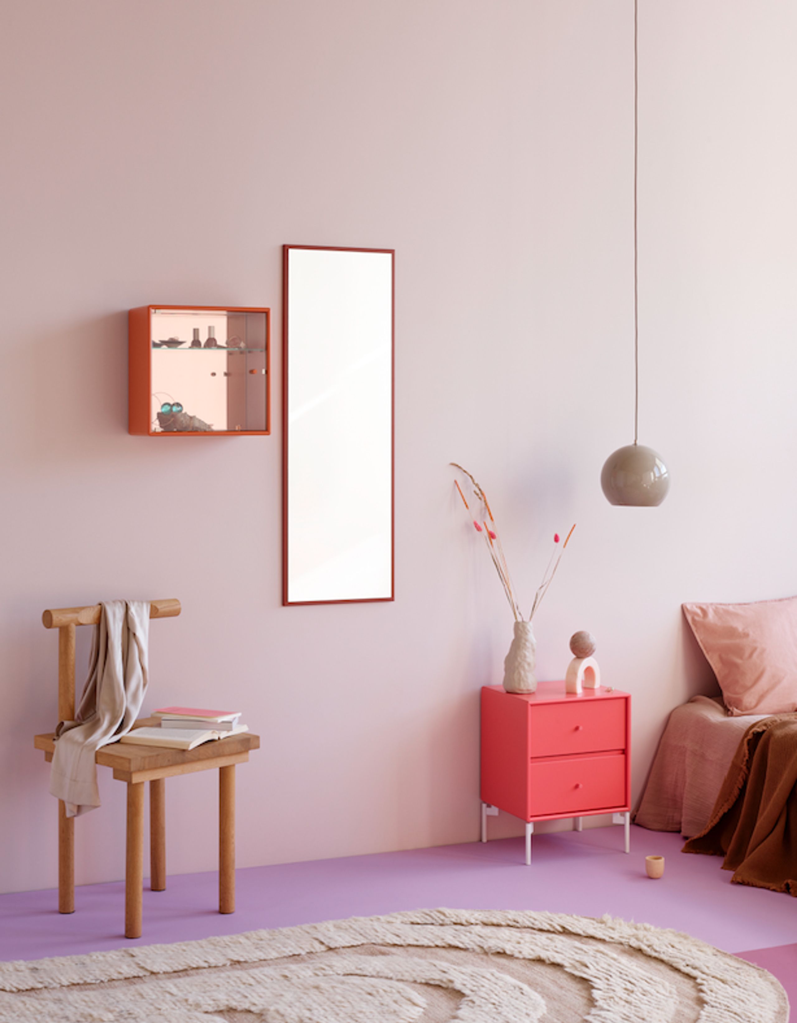 Montana - Bedside table - DRIFT - Wall mounted - Hazelnut