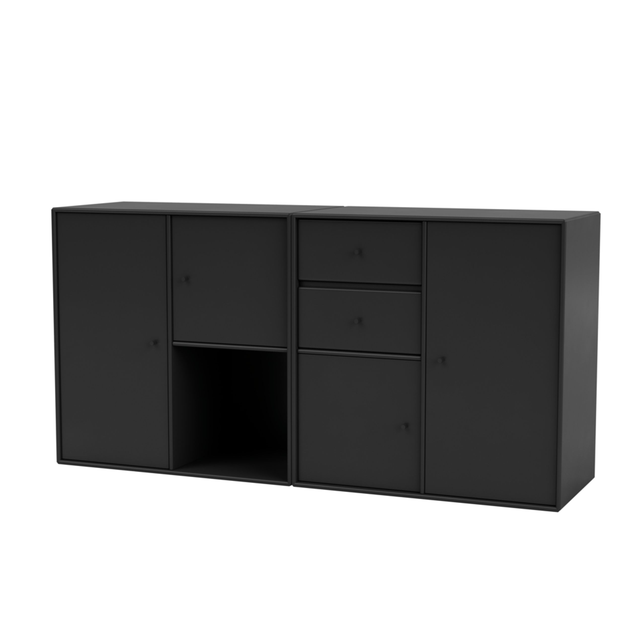 Montana - Sideboard - COUPLE - Wall mounted - Black