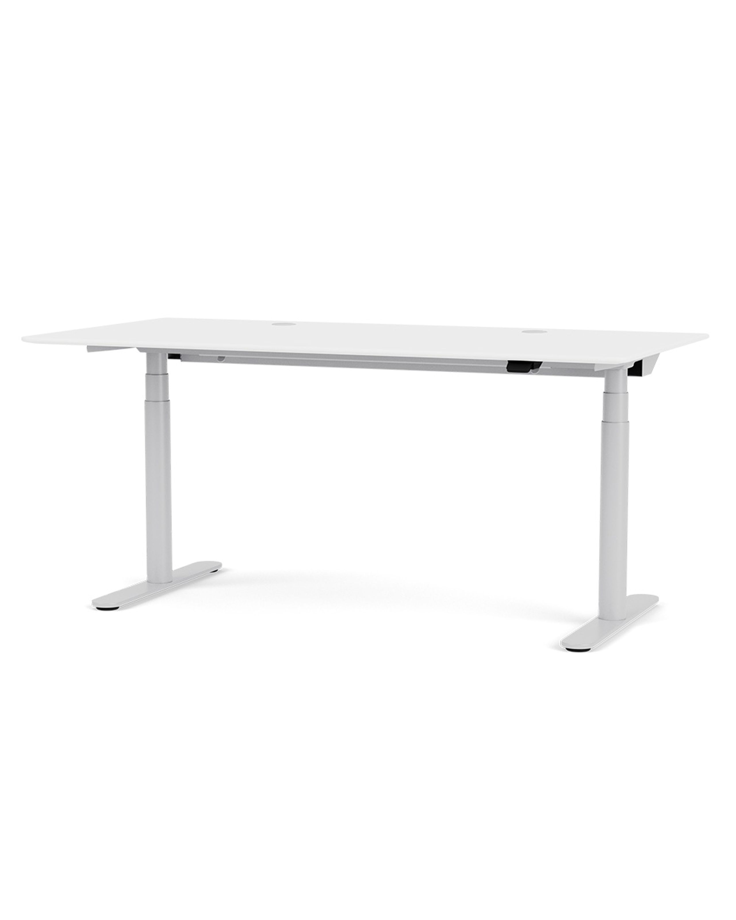 Montana - Skrivebord - HILOW2160 Work Desk - Snow / Aluminium