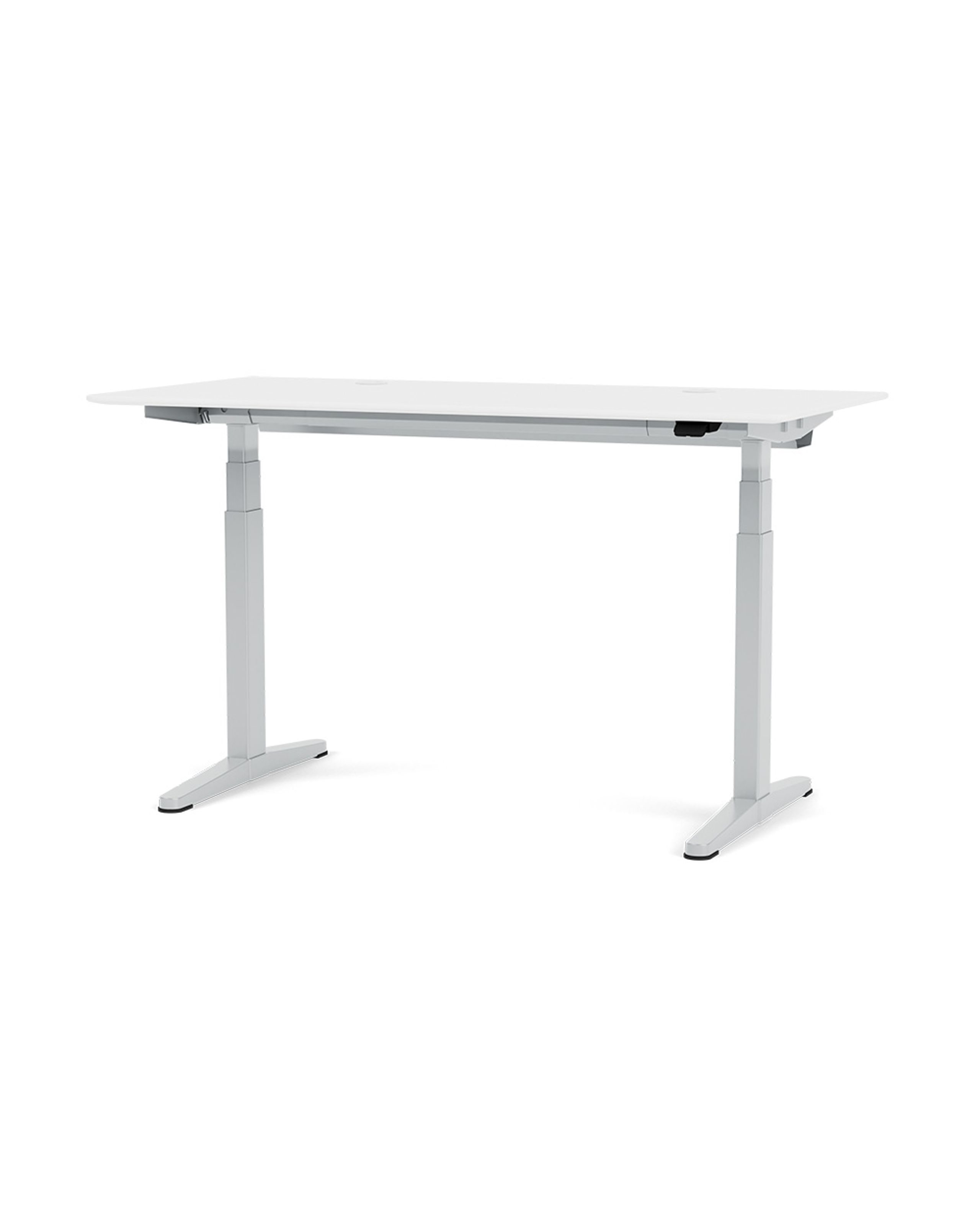 Montana - Schreibtisch - HIO3H140 Work Desk - Snow / Aluminium