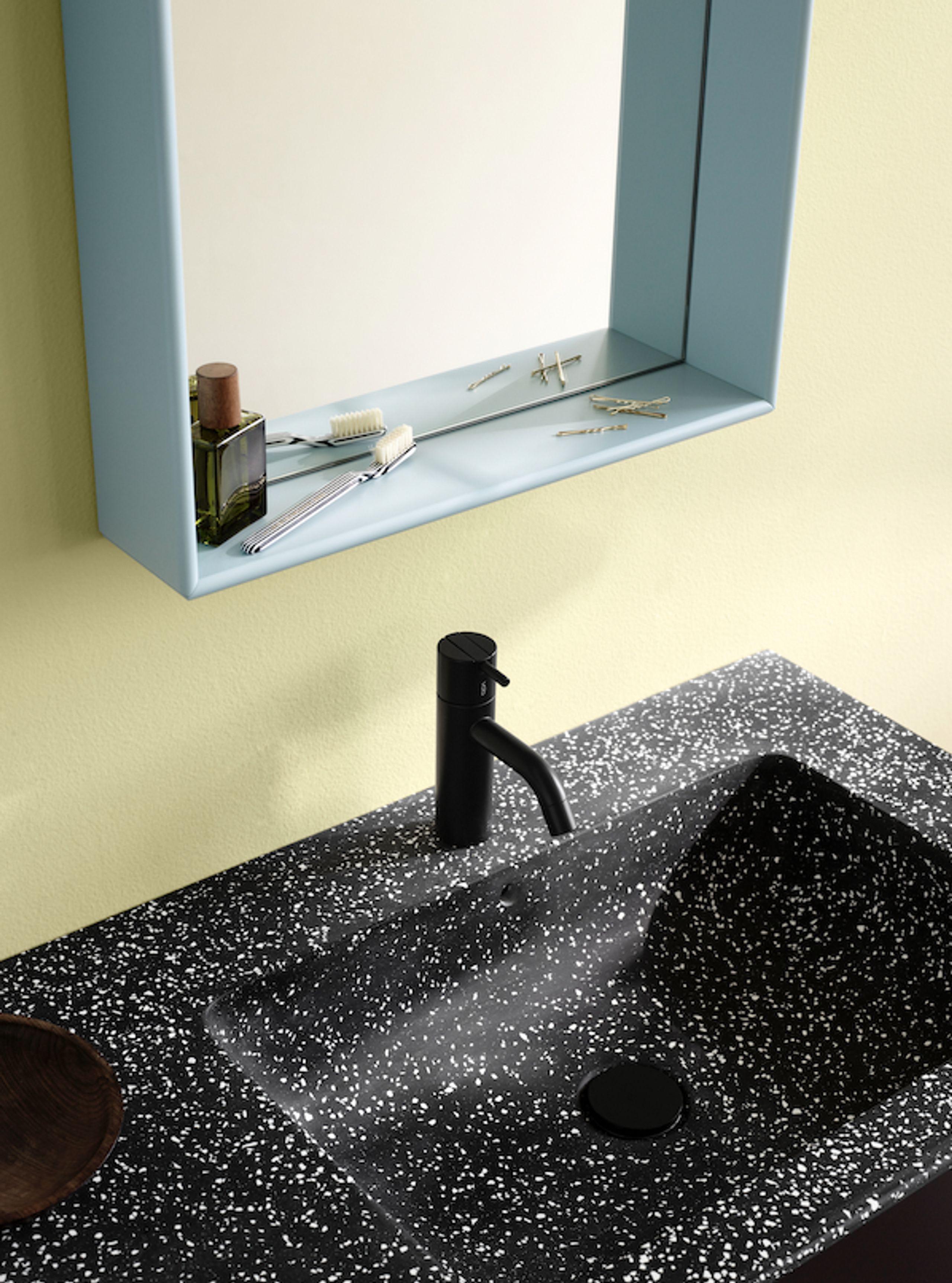 Montana - Mirror - SHELFIE - wall mounted - Azure