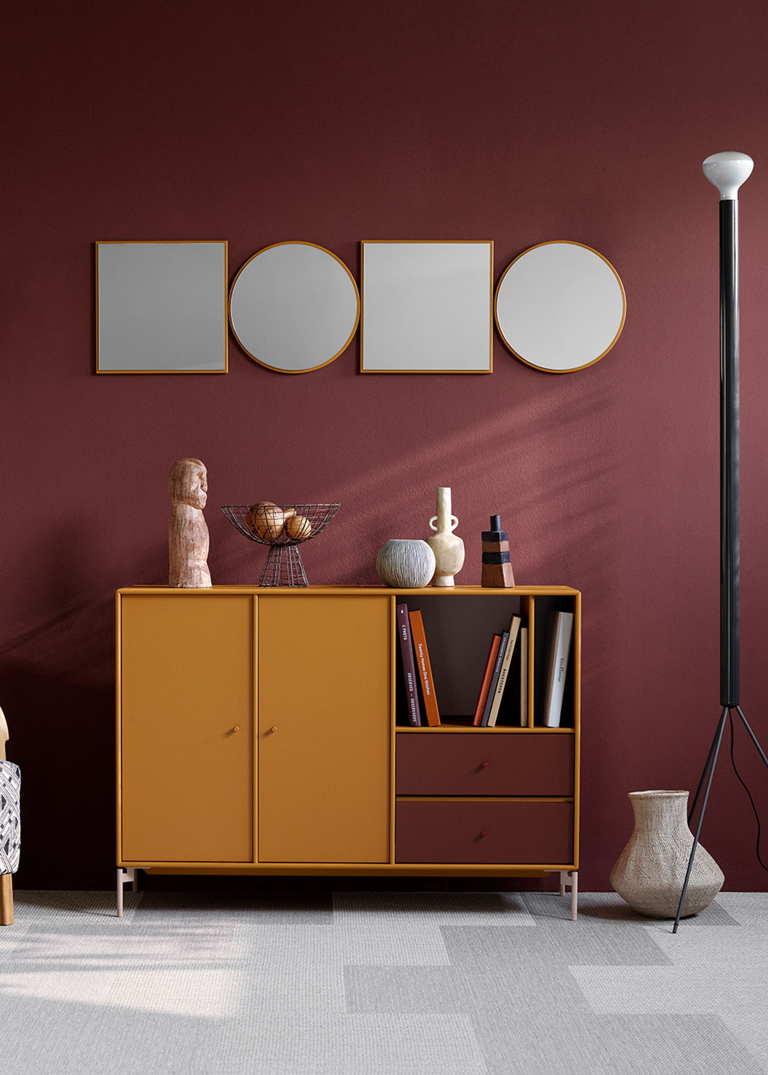 Montana - Spiegel - Montana Mini MSQ - Square Mirror - Camomile